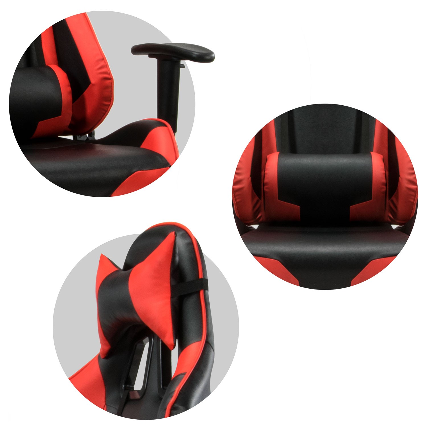 Sofotel Inferno must ja punane mänguritool kontoris - Image 8