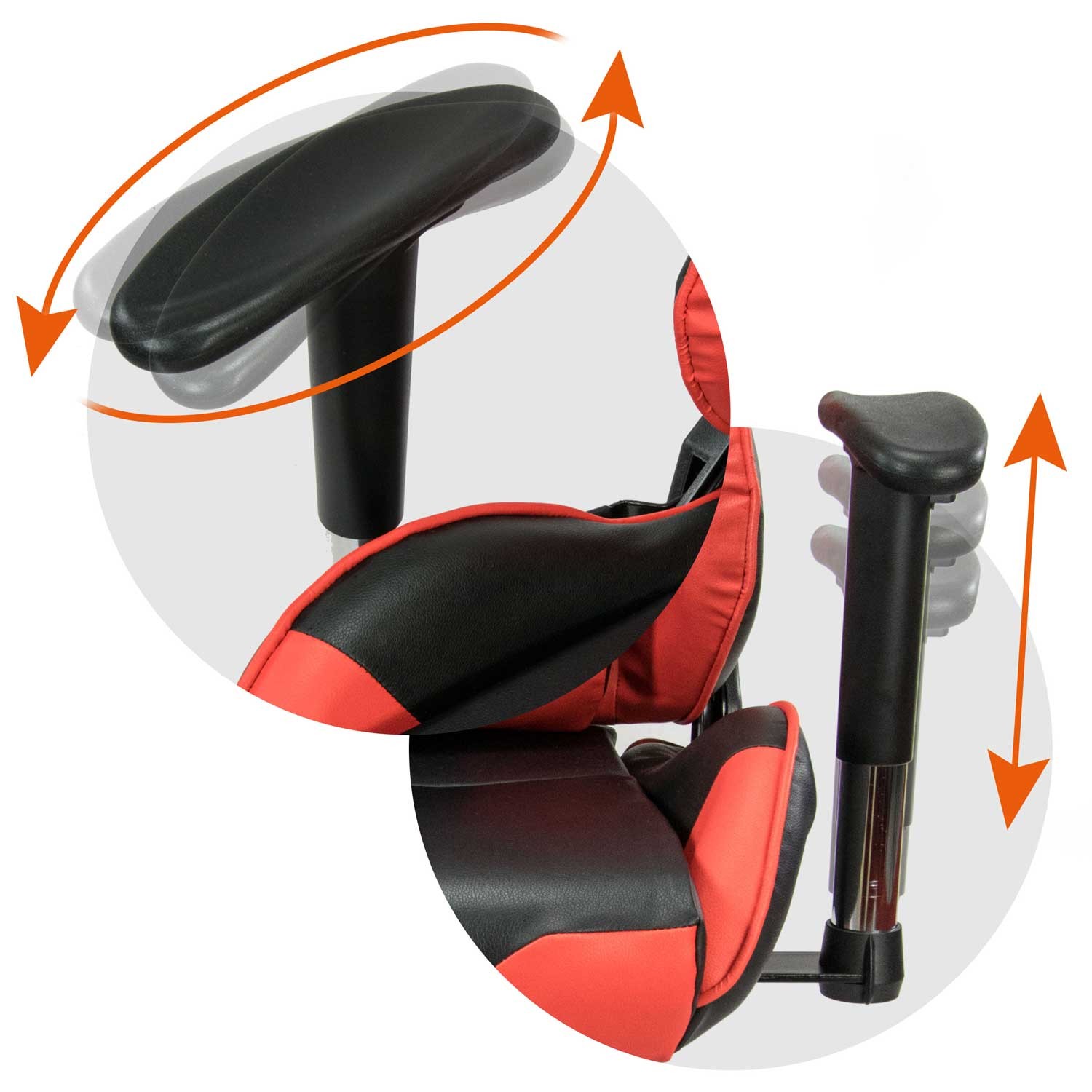 Sofotel Inferno must ja punane mänguritool kontoris - Image 7