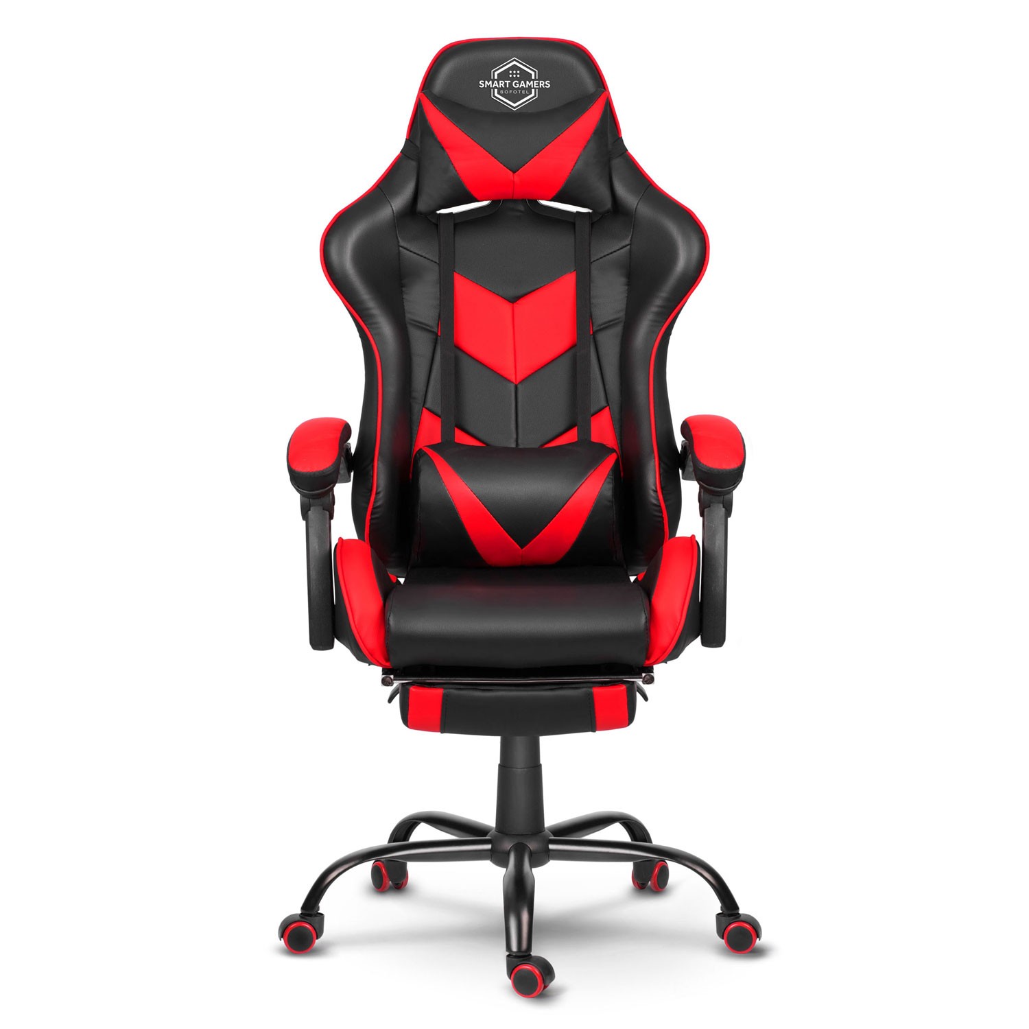 Sofotel Cerber mänguri kontoritool, must ja punane - Image 3