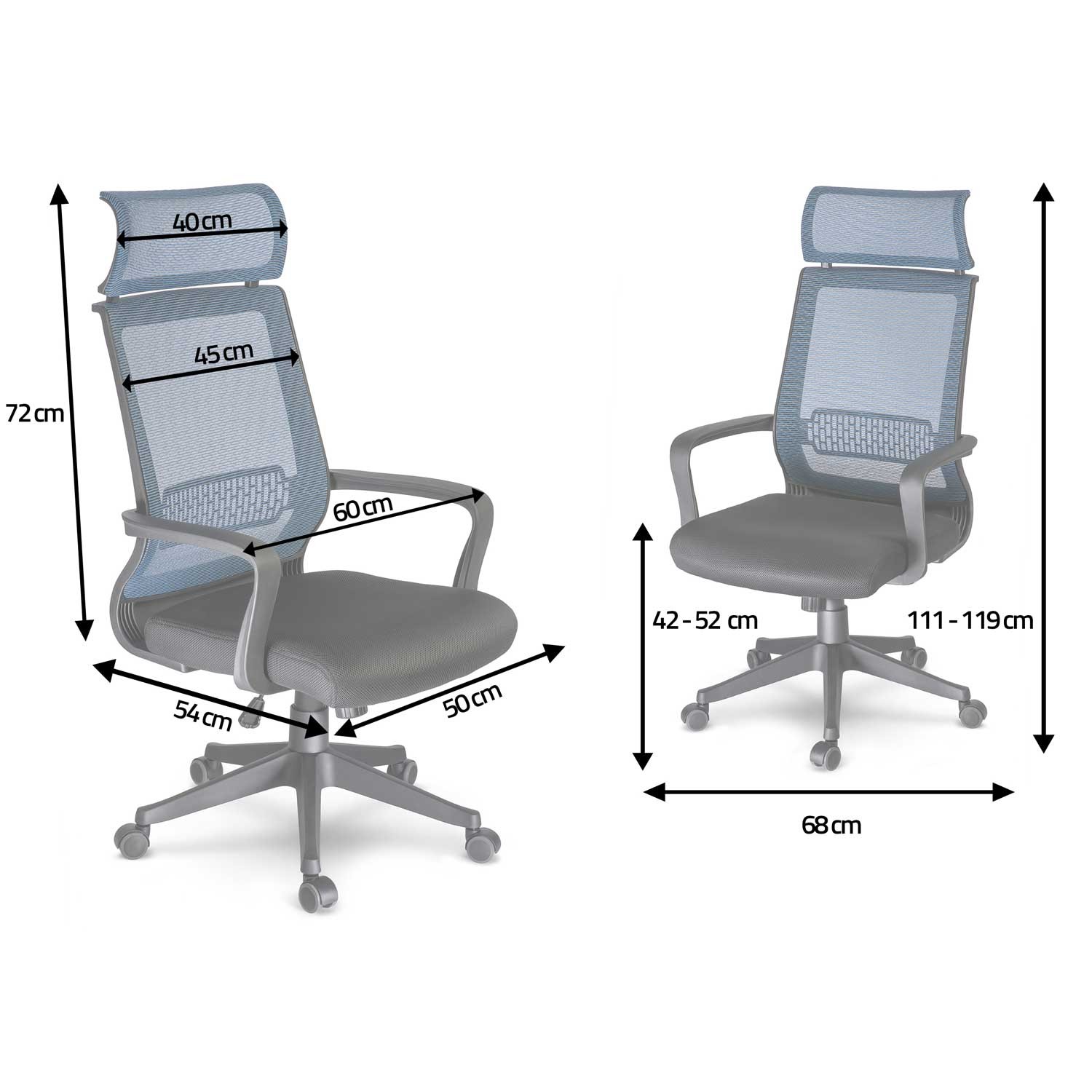 Nosbergi mikrovõrgust pöörlev kontoritool - kallutusmehhanism - Image 11