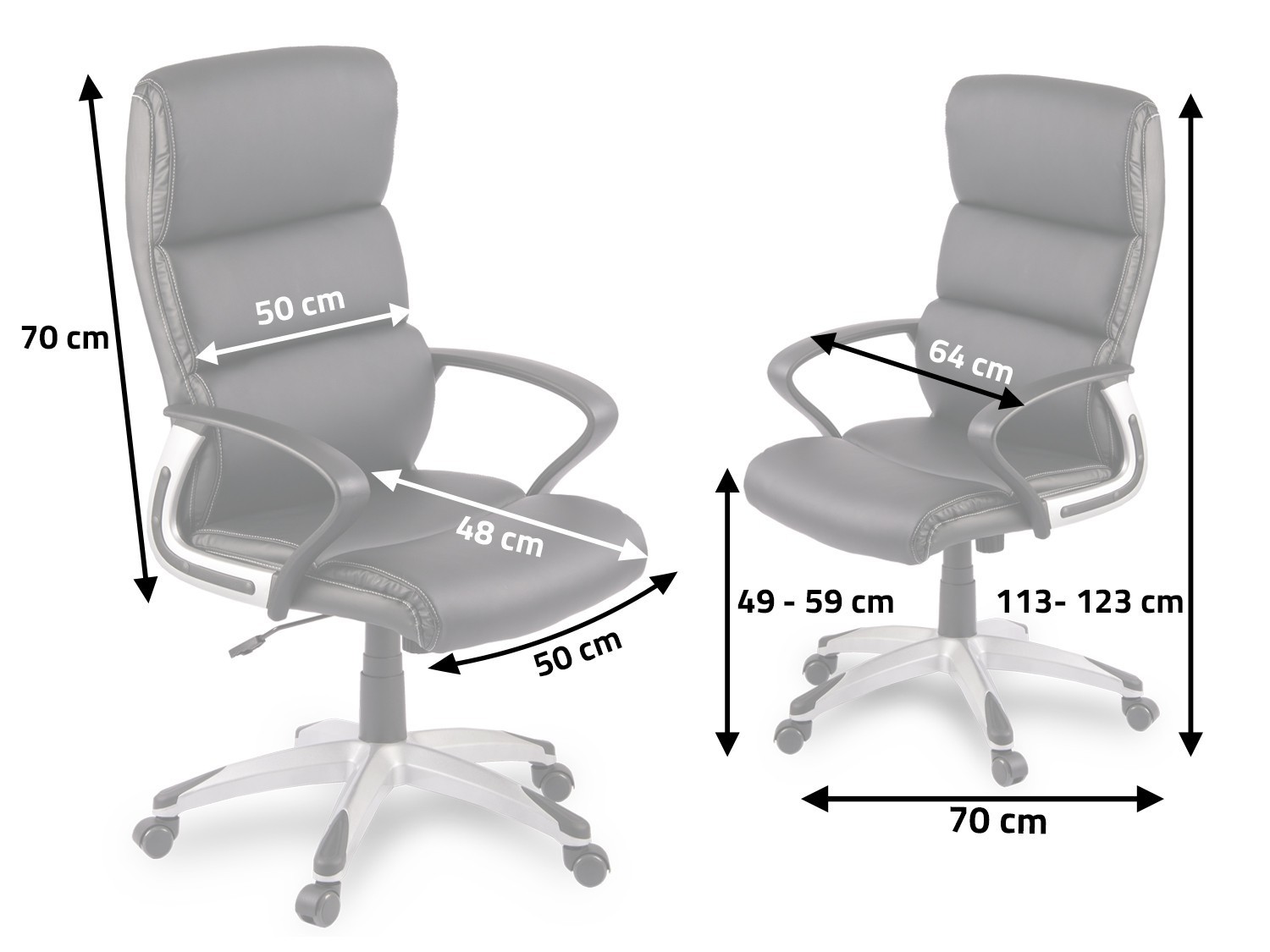 Sofotel EG-228 must pöörlev kontoritool - Image 6