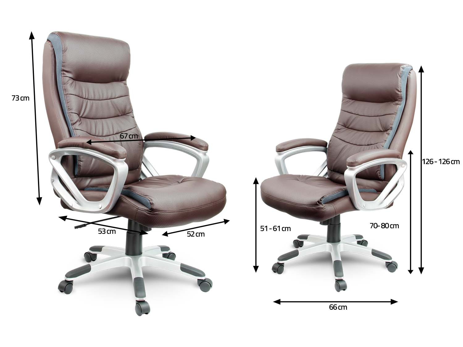 Sofotel EG-226 pruunist nahast kontoritool - Image 4