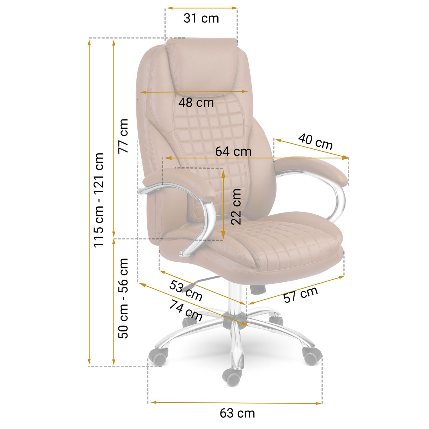 Sofotel Batory kontoritool - pruun - 240803 - Image 11