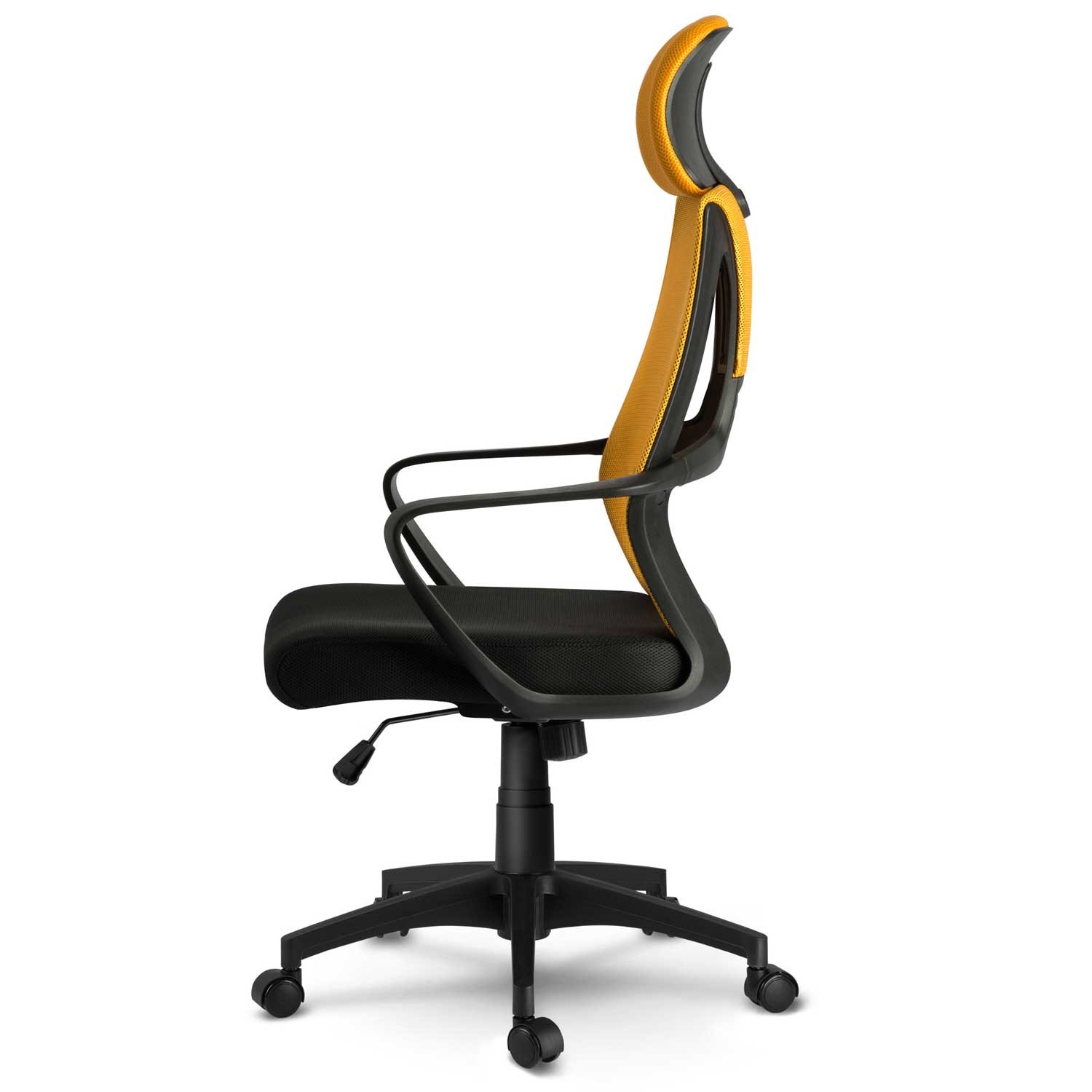 Praga mikrovõrgust kontoritool - kollane - Image 3