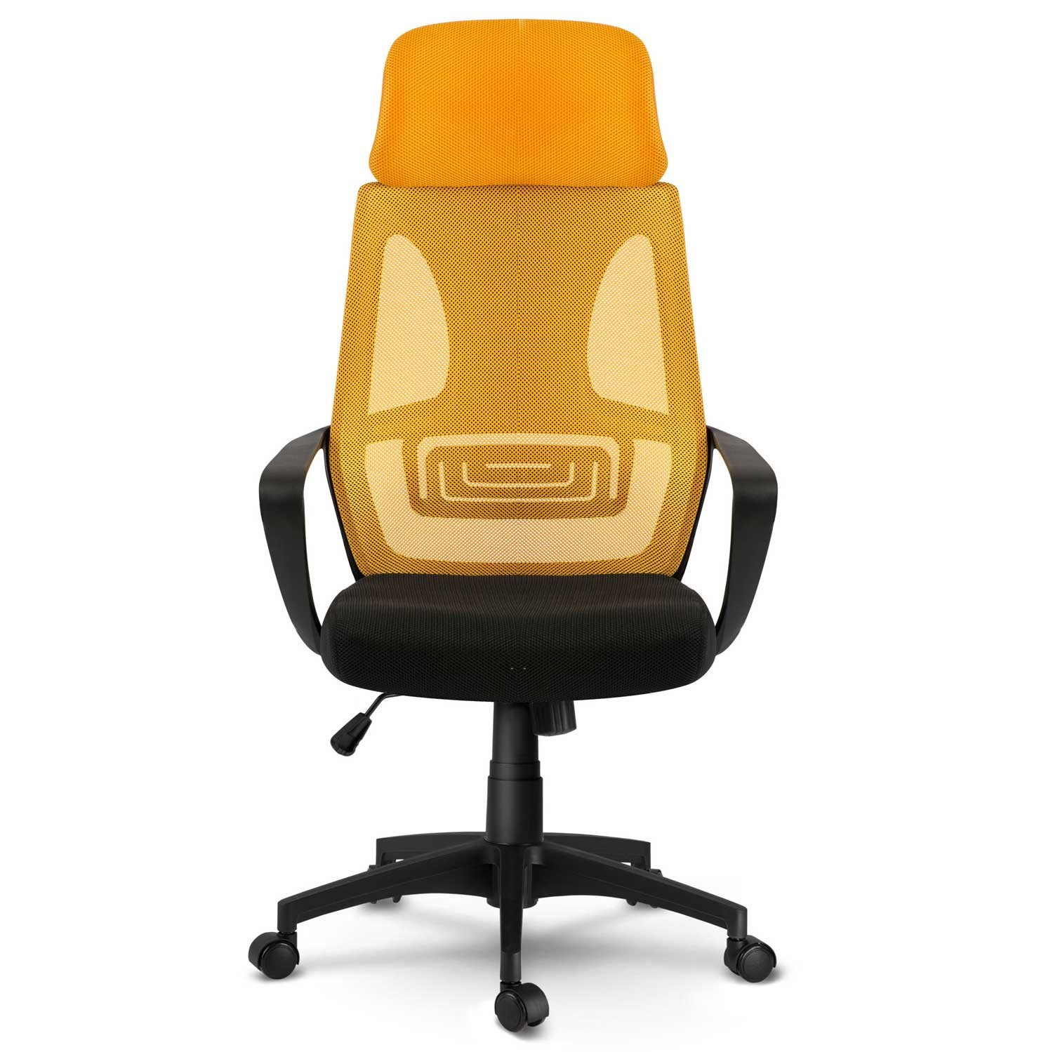 Praga mikrovõrgust kontoritool - kollane - Image 5