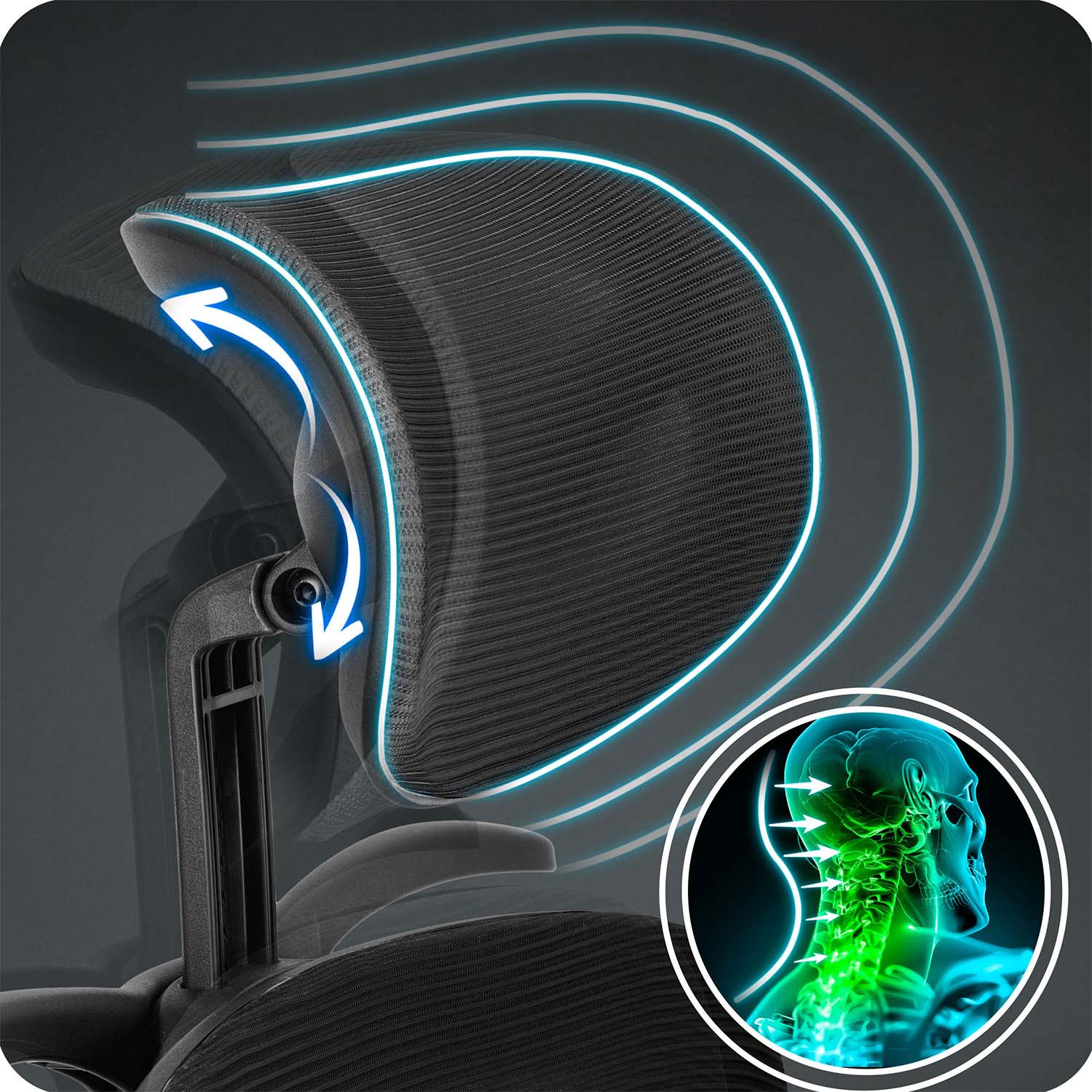 Sofotel Talin mikrovõrgust kontoritool – must - Image 8