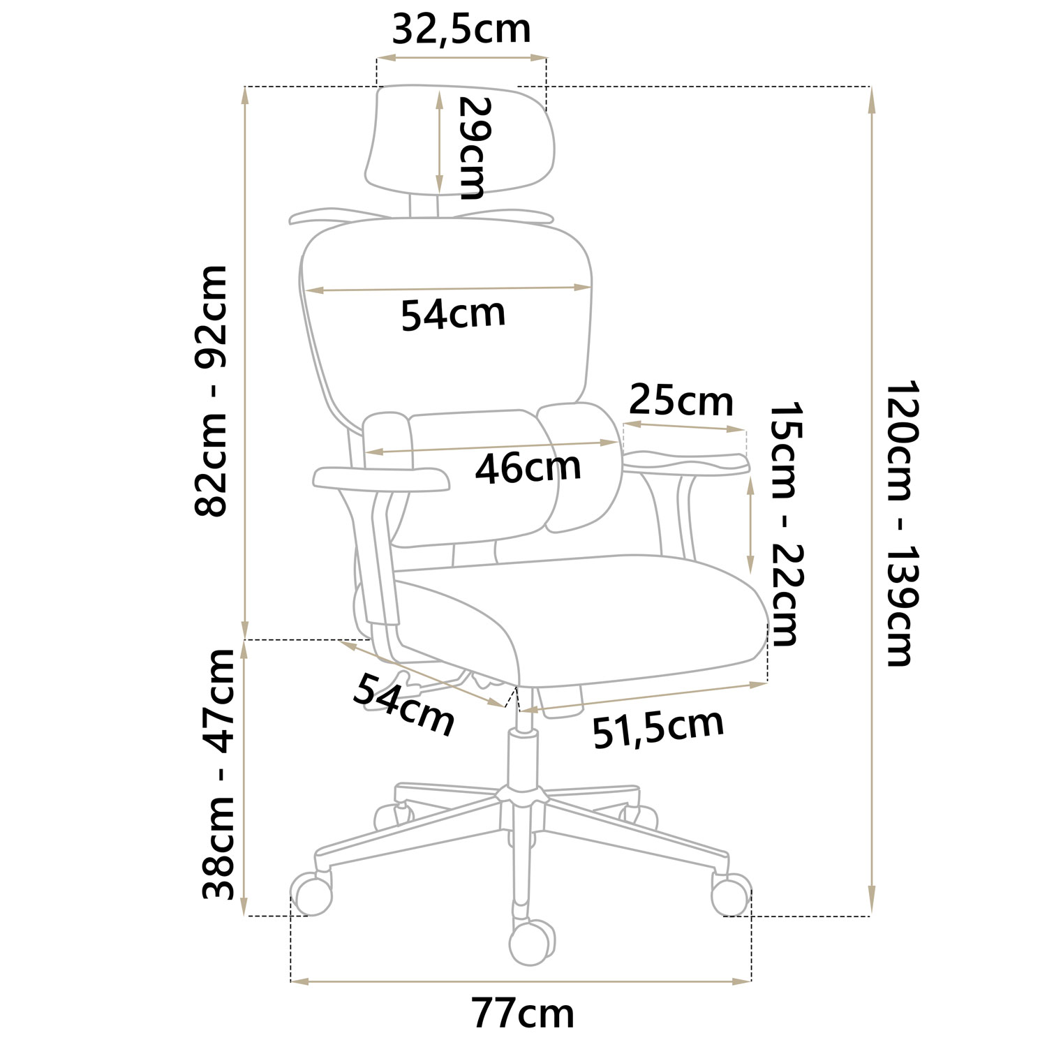 Sofotel Talin mikrovõrgust kontoritool – must - Image 4