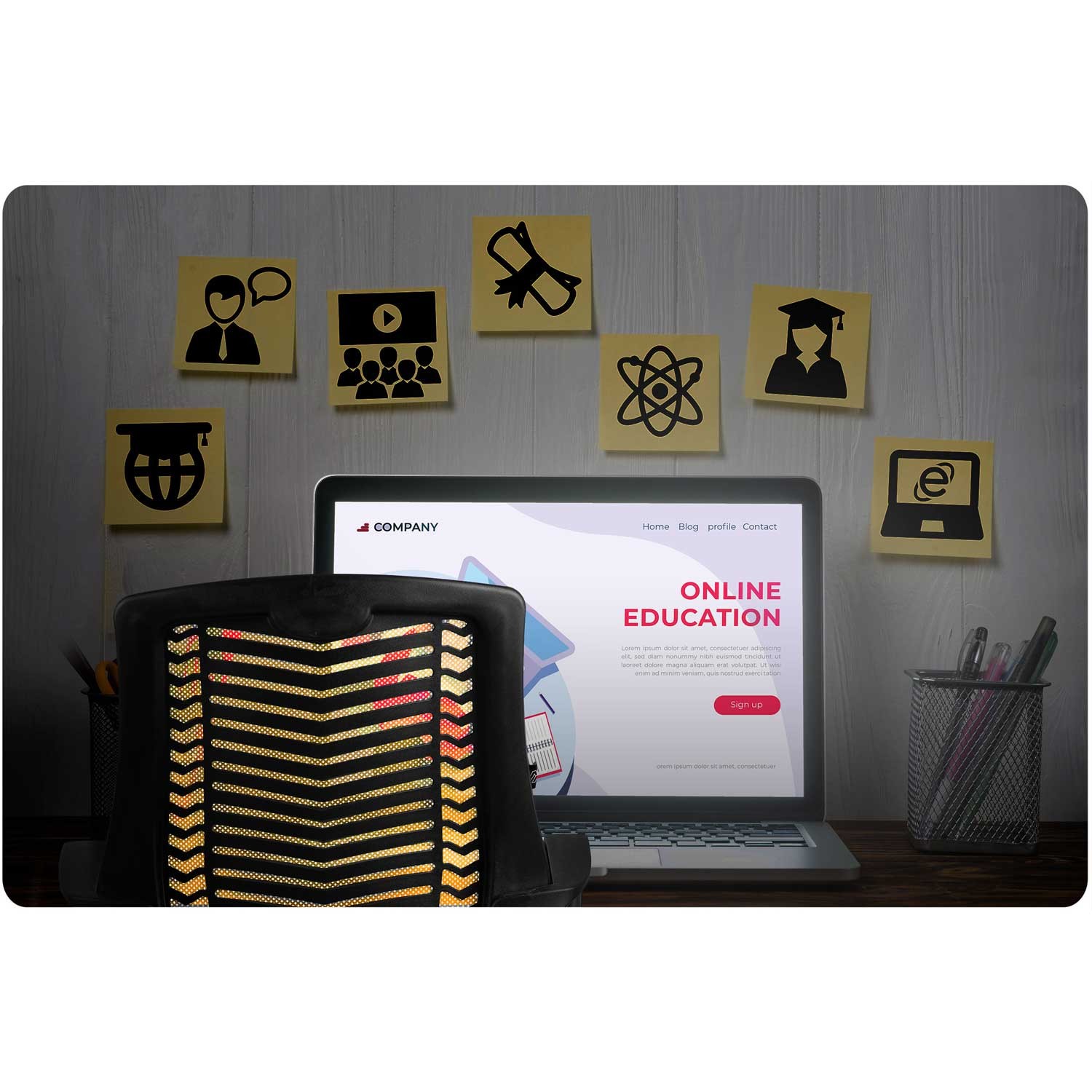 Sofotel Denari mikrovõrgust kontoritool, oranž - Image 9