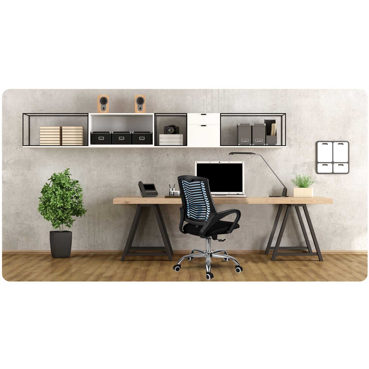 Sofotel Denari mikrovõrgust kontoritool, sinine - Image 8