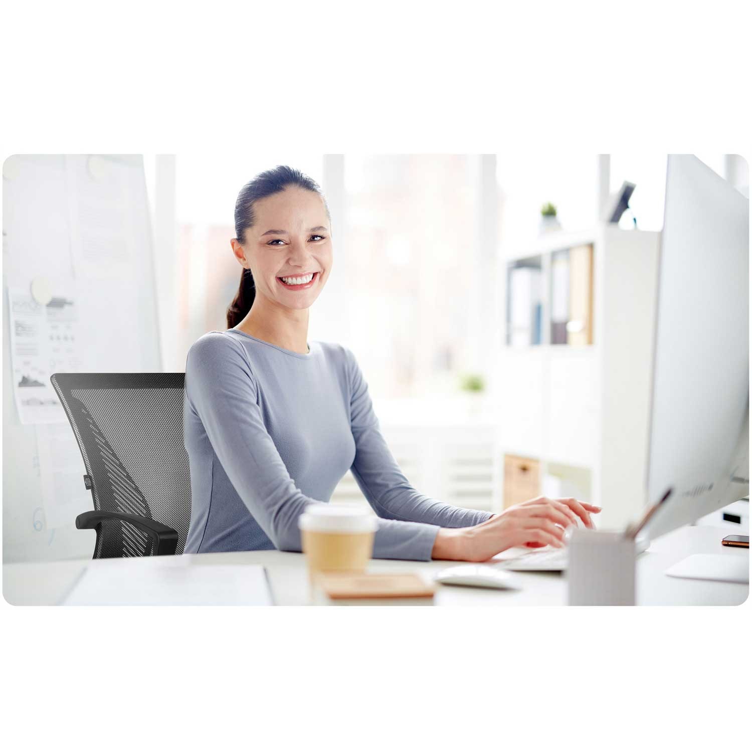 Sofotel Gontia mikrovõrgust kontoritool, must - Image 12