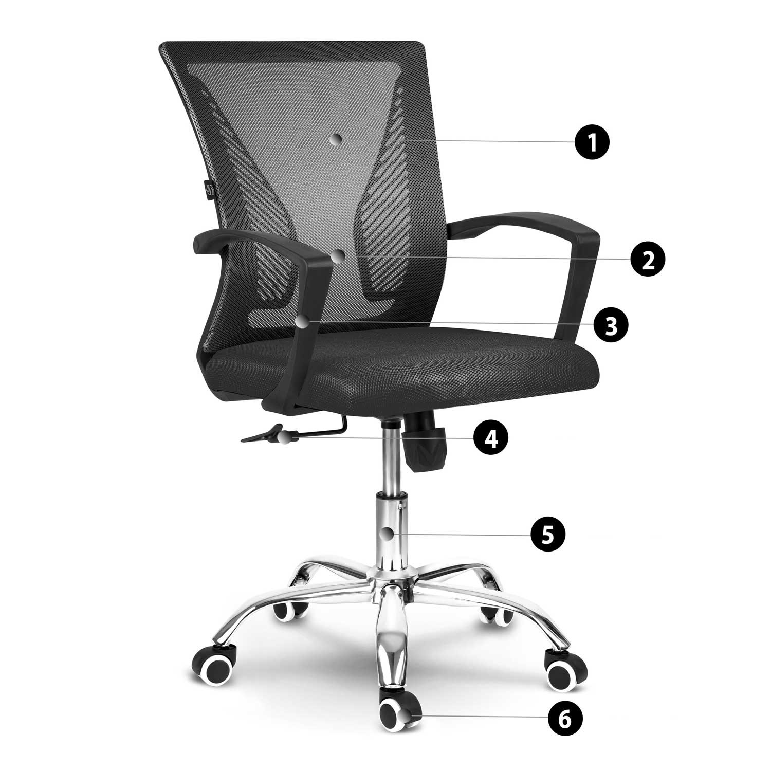 Sofotel Gontia mikrovõrgust kontoritool, must - Image 8