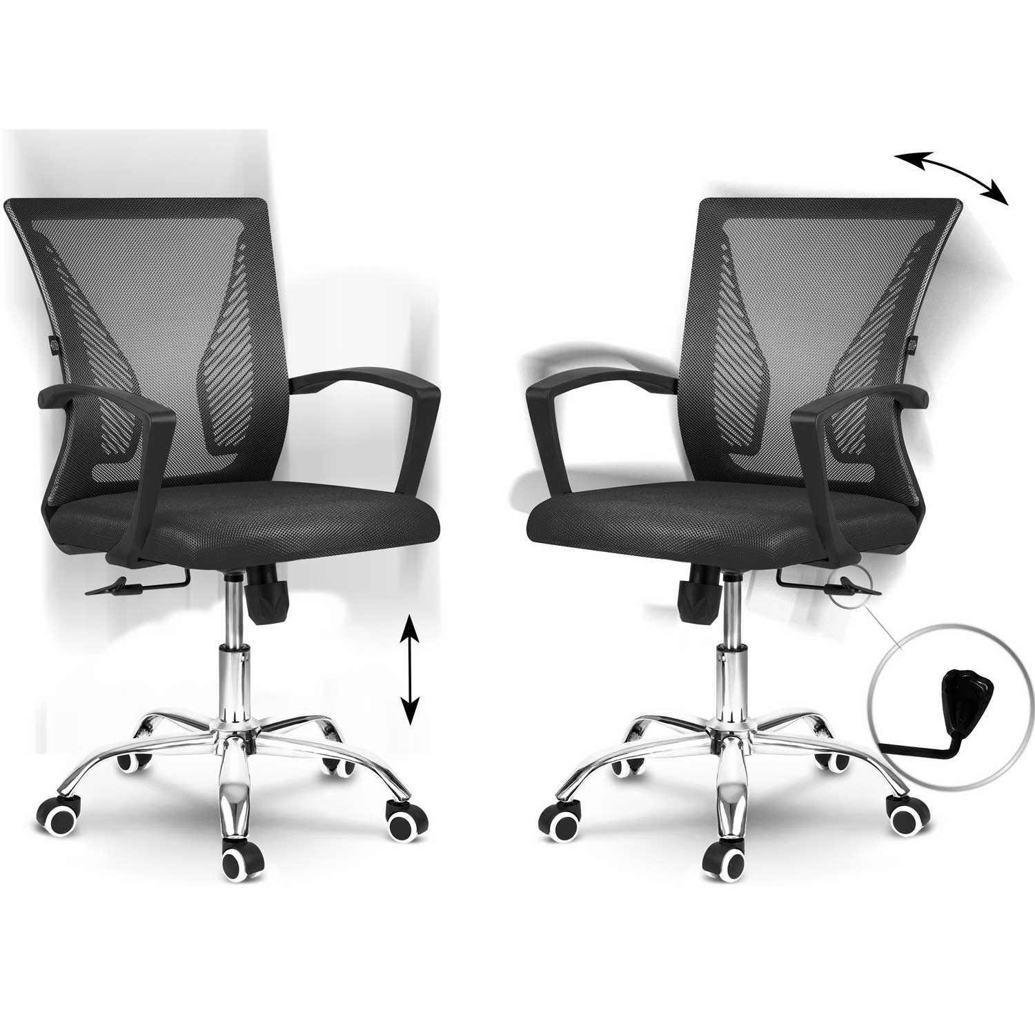 Sofotel Gontia mikrovõrgust kontoritool, must - Image 9