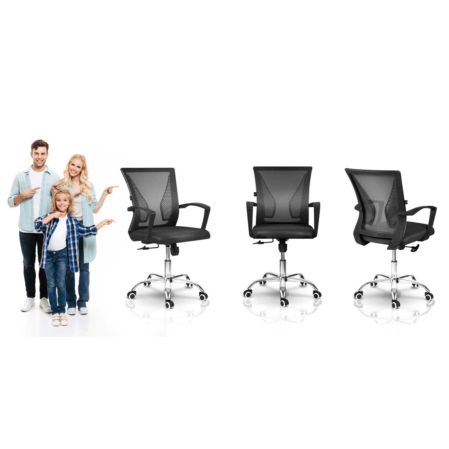 Sofotel Gontia mikrovõrgust kontoritool, must - Image 11