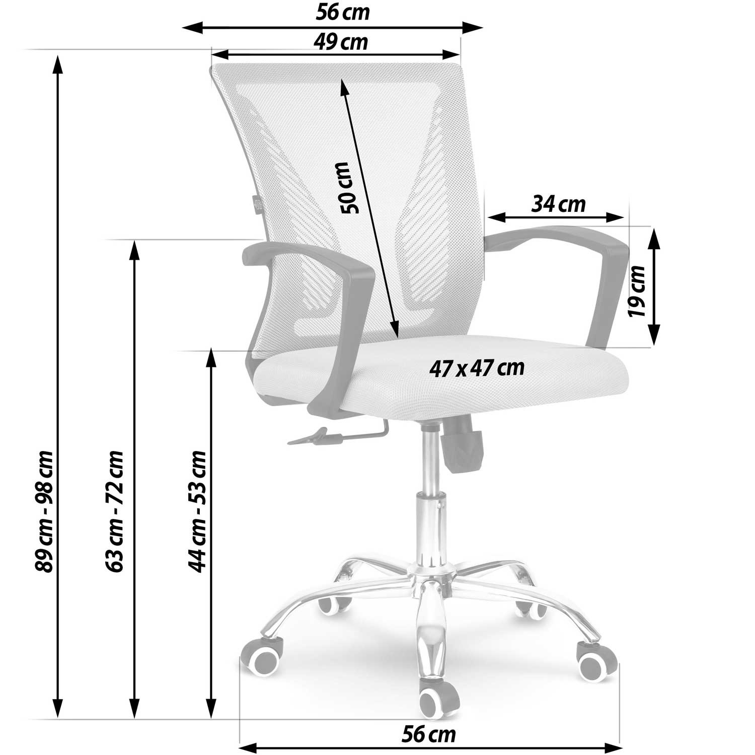 Sofotel Gontia mikrovõrgust kontoritool, must - Image 10