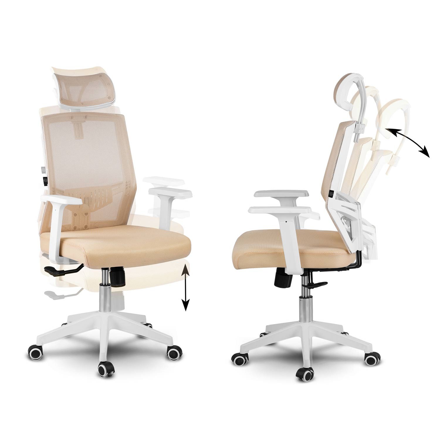 Sofotel Rotar mikrovõrgust kontoritool, beež - Image 10