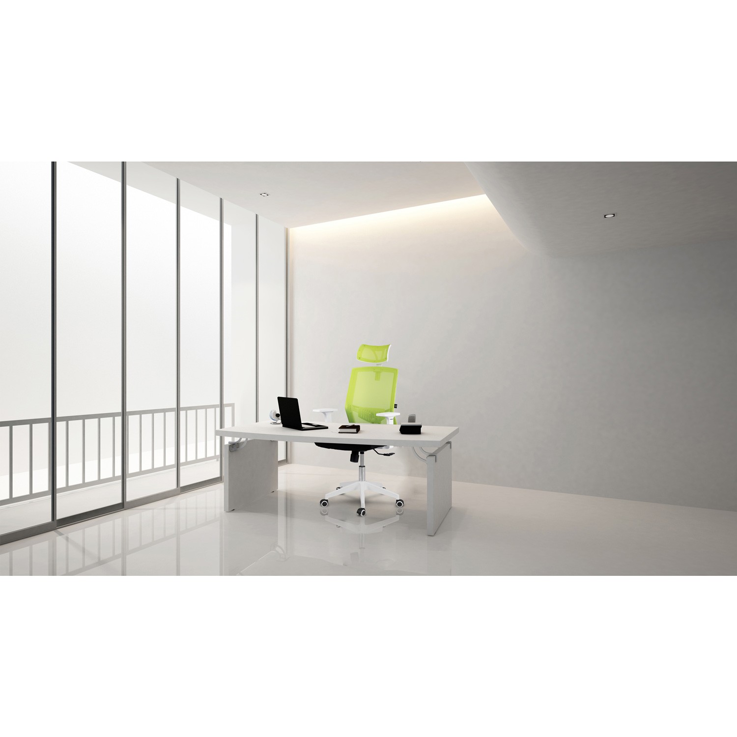 Sofotel Rotar mikrovõrgust kontoritool, roheline - Image 11