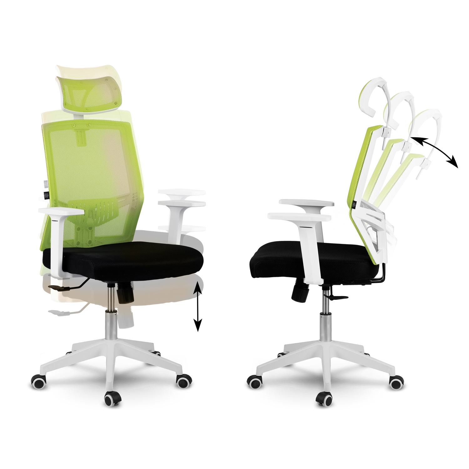 Sofotel Rotar mikrovõrgust kontoritool, roheline - Image 14