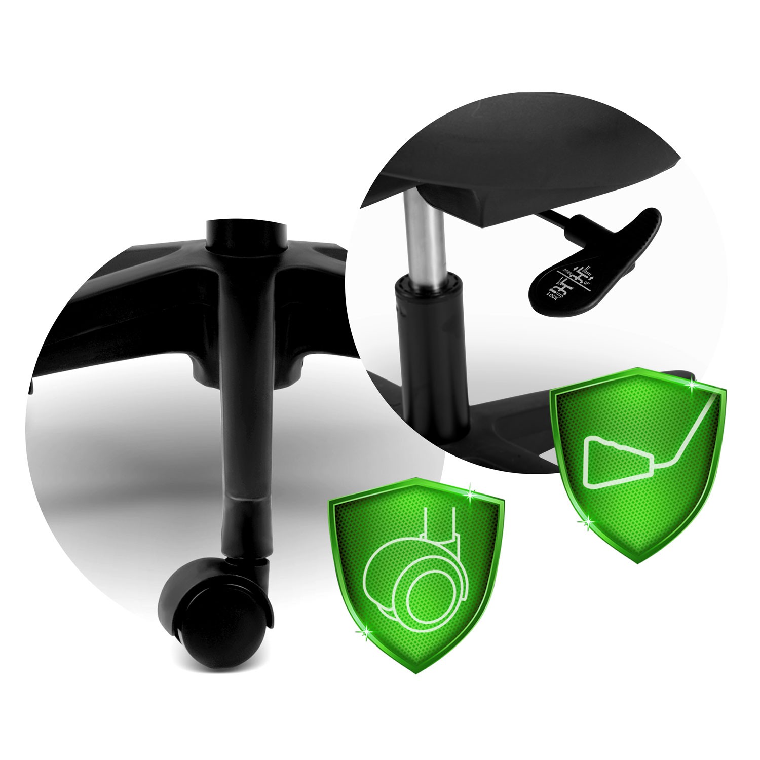 Sofotel Haga mikrovõrgust kontoritool, must - Image 6