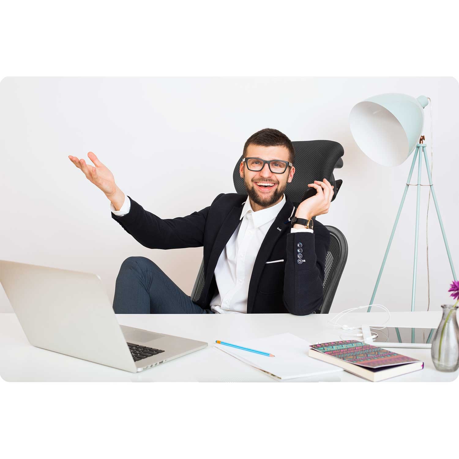 Sofotel Ryga mikrovõrgust kontoritool, must - Image 8