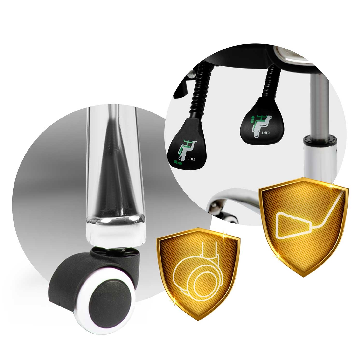 Sofotel Ryga mikrovõrgust kontoritool, must - Image 13