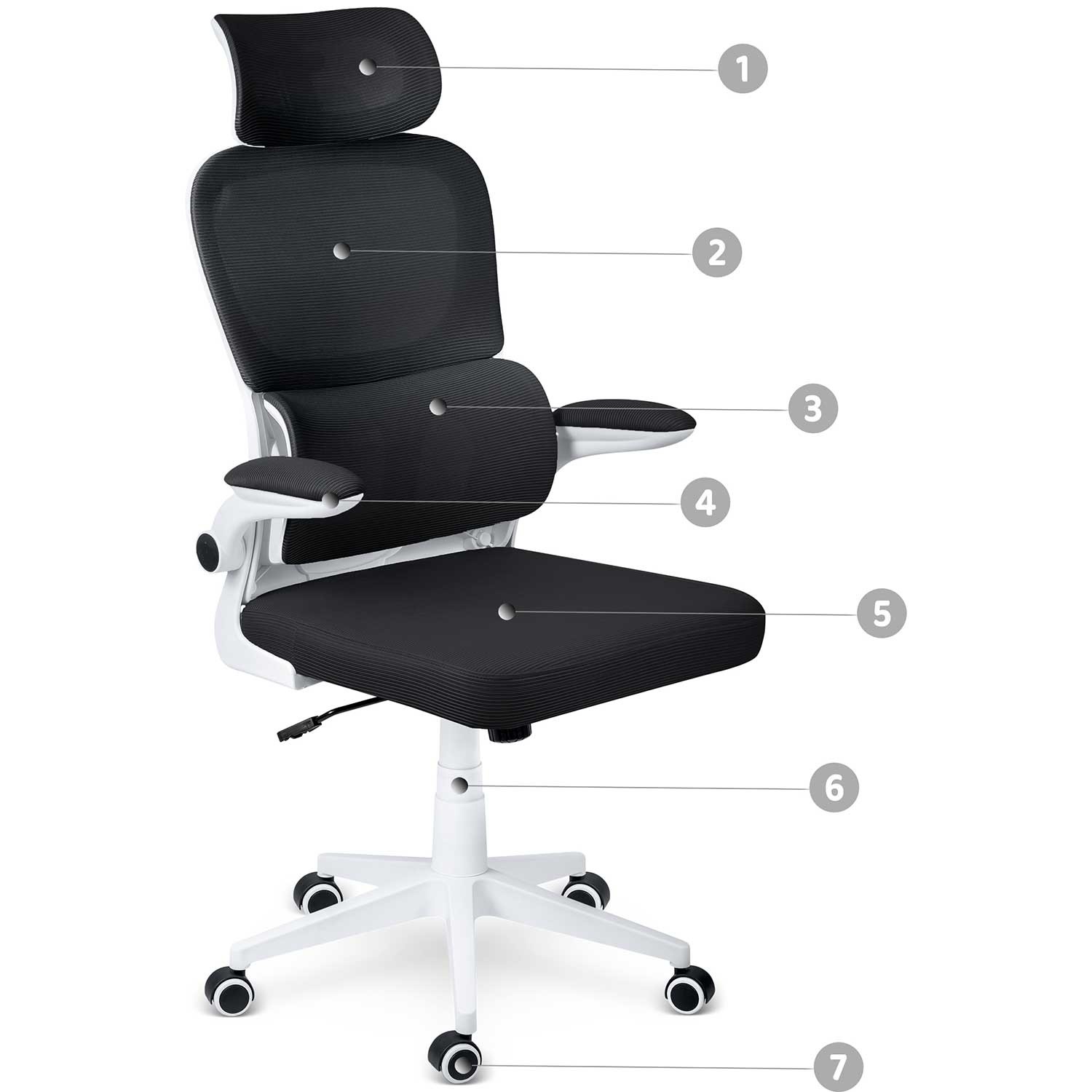 Sofotel Formax mikrovõrgust kontoritool, must - Image 7