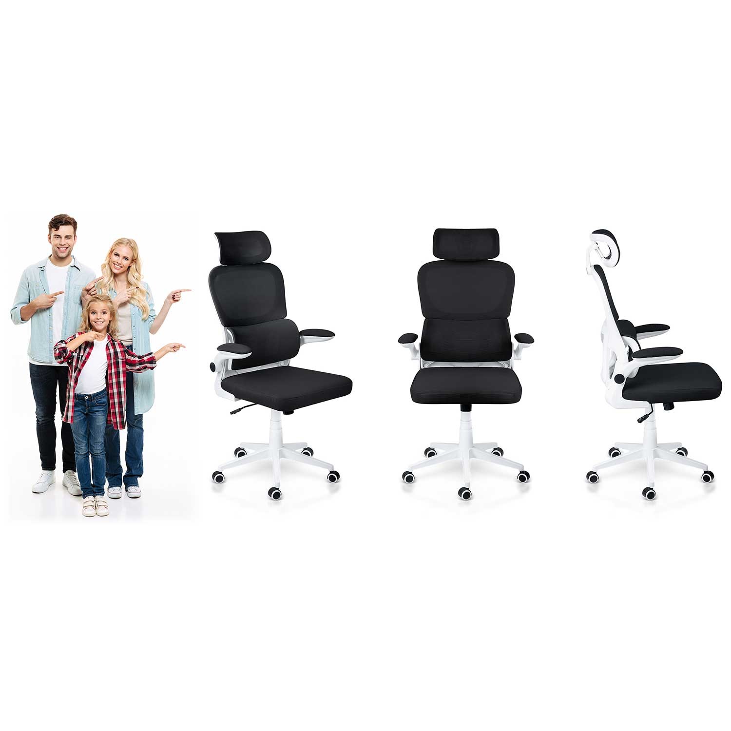 Sofotel Formax mikrovõrgust kontoritool, must - Image 12