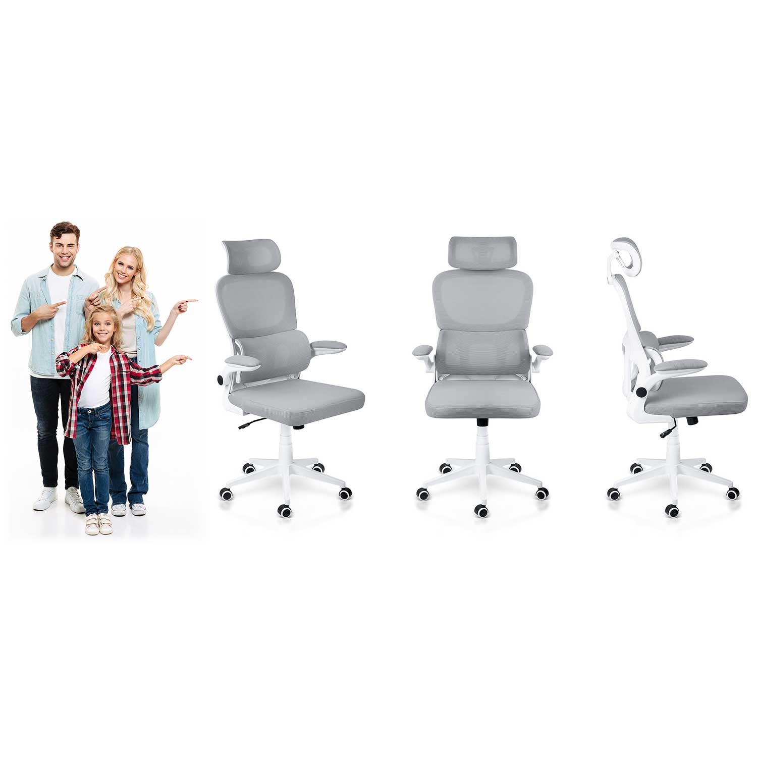 Sofotel Formax mikrovõrgust kontoritool hall - Image 10