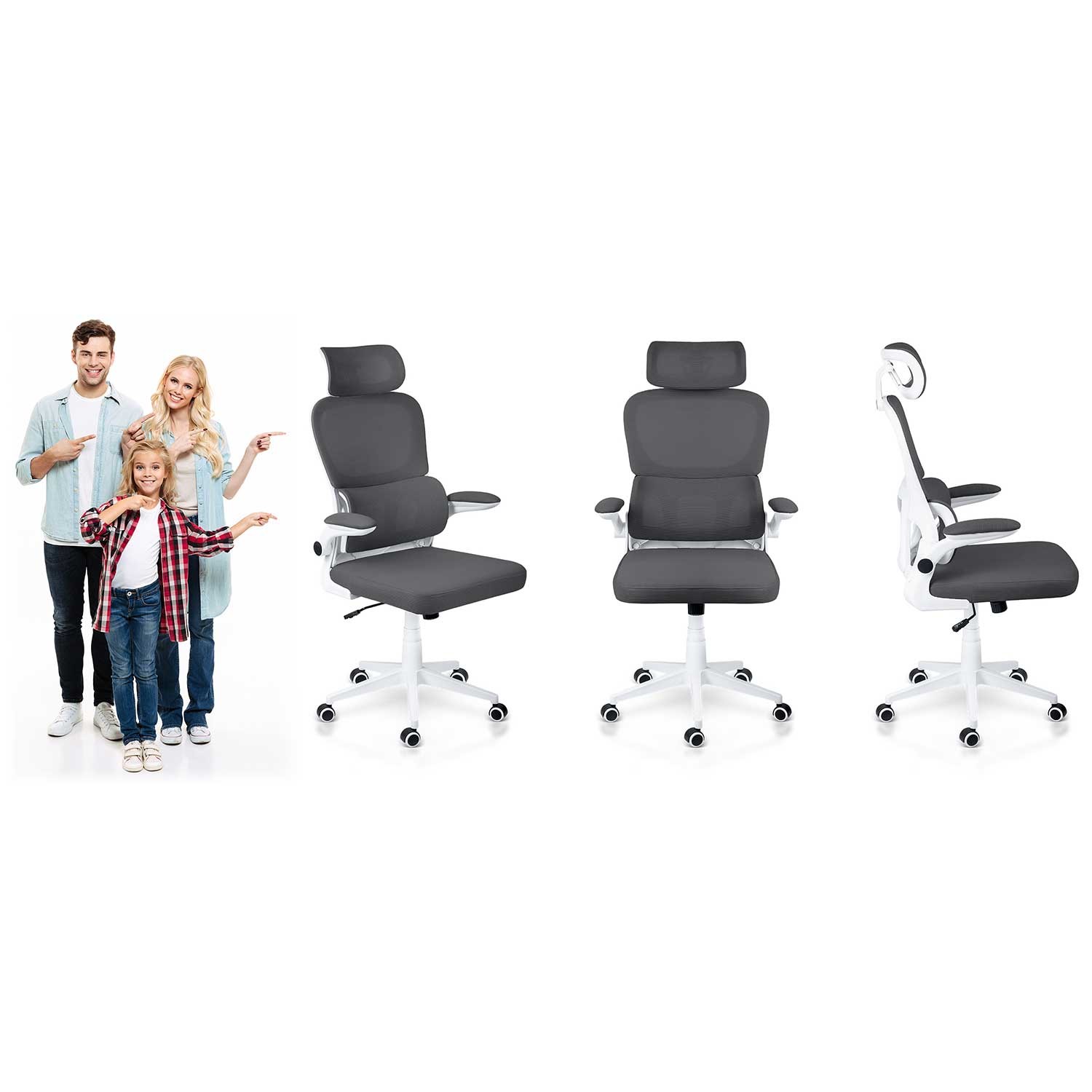 Sofotel Formax grafiidist mikrovõrgust kontoritool - Image 11