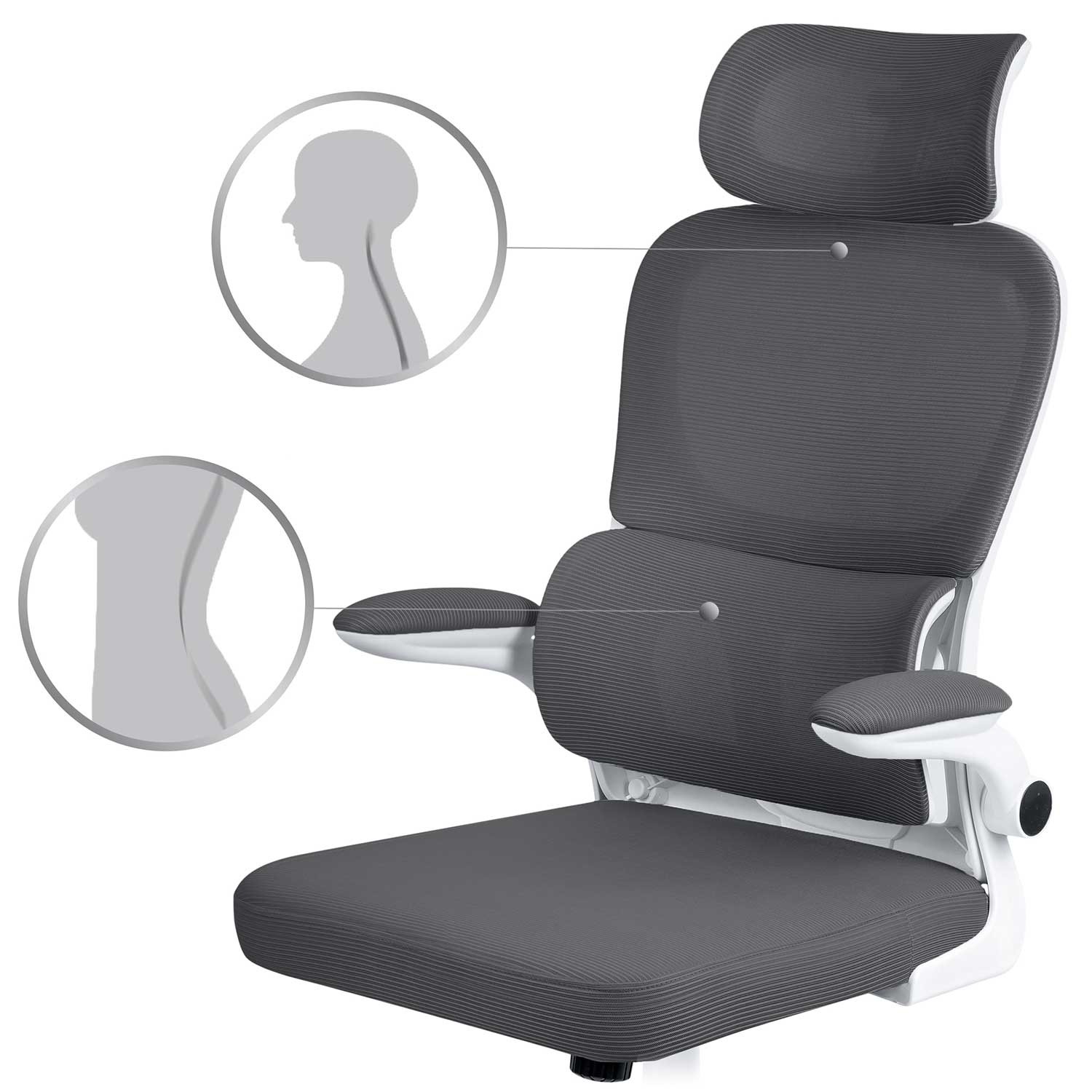 Sofotel Formax grafiidist mikrovõrgust kontoritool - Image 12