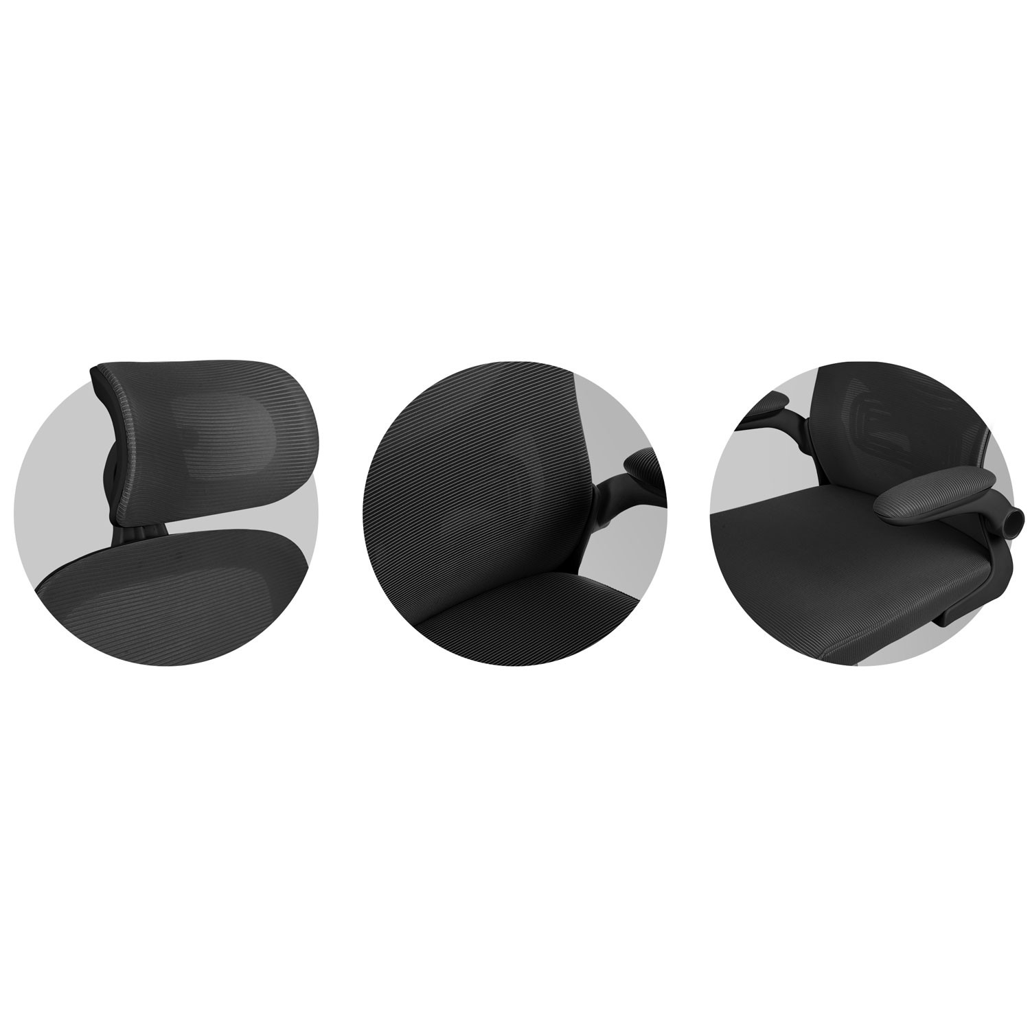 Sofotel messingist mikrovõrgust kontoritool, must - Image 5