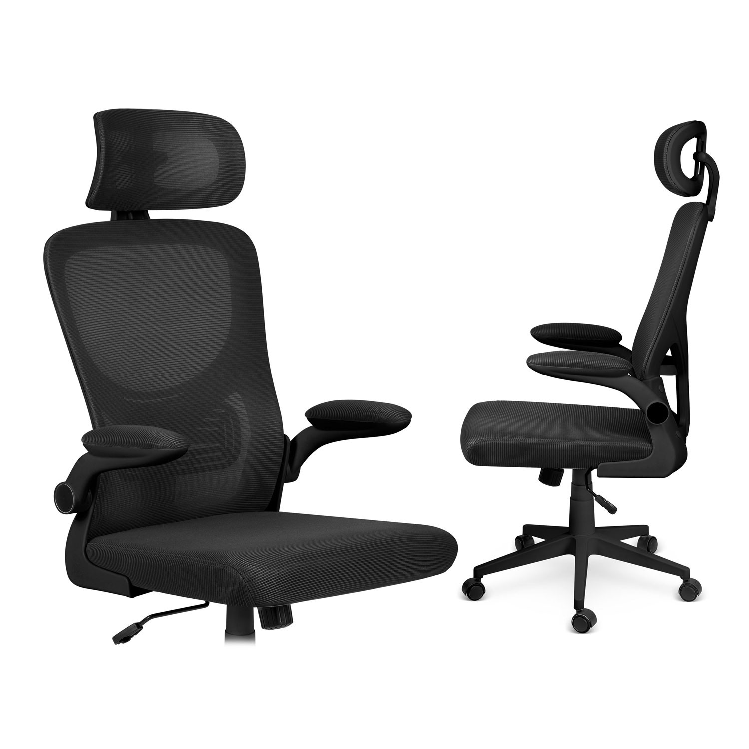 Sofotel messingist mikrovõrgust kontoritool, must - Image 7