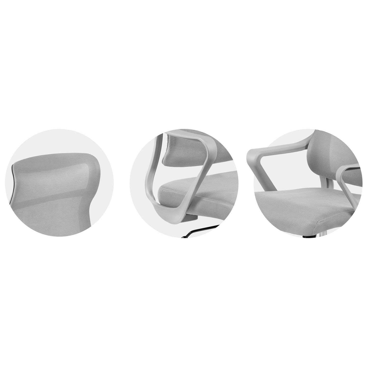 Sofotel Labi mikrovõrgust kontoritool, hall - Image 8