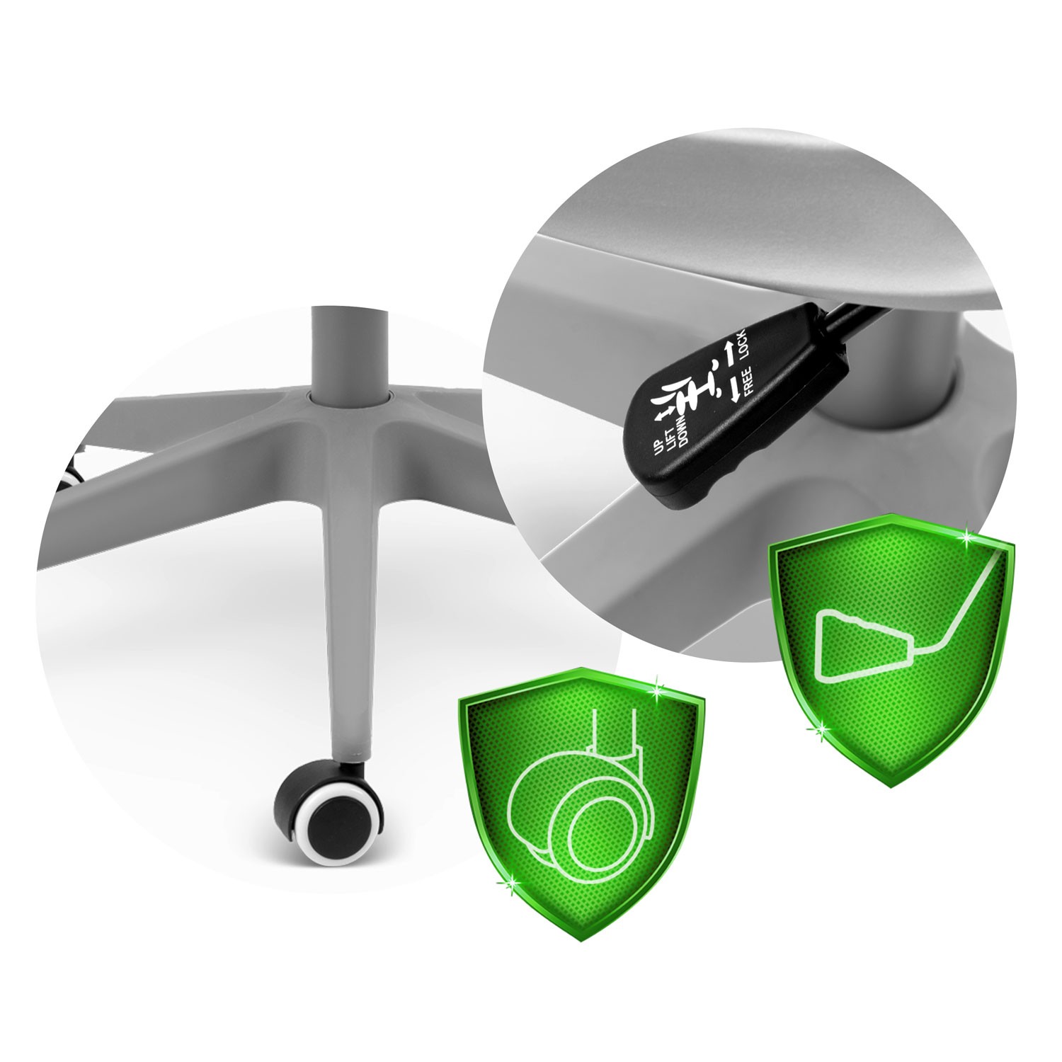 Sofotel Labi mikrovõrgust kontoritool, hall - Image 14