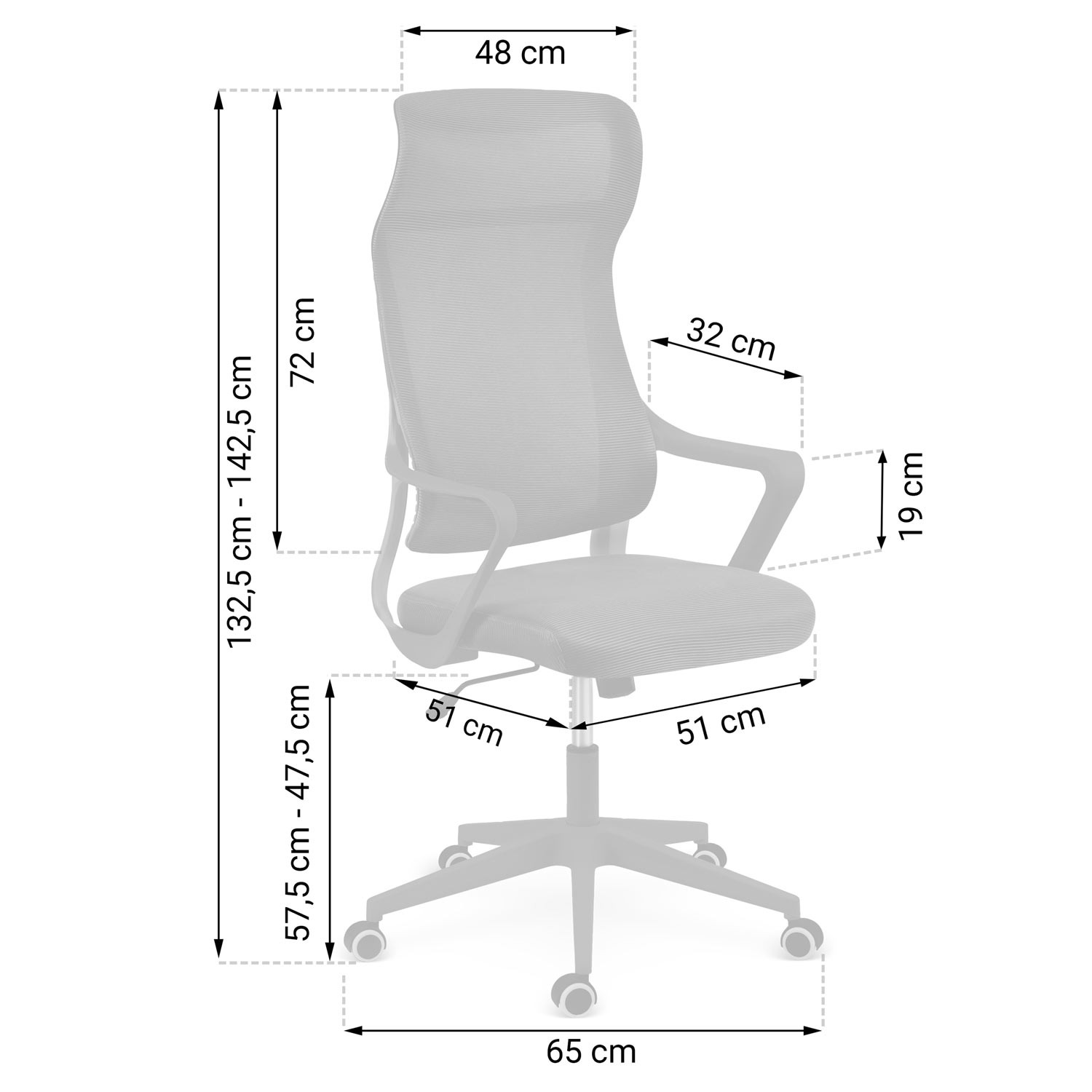 Sofotel Labi mikrovõrgust kontoritool, must - Image 6