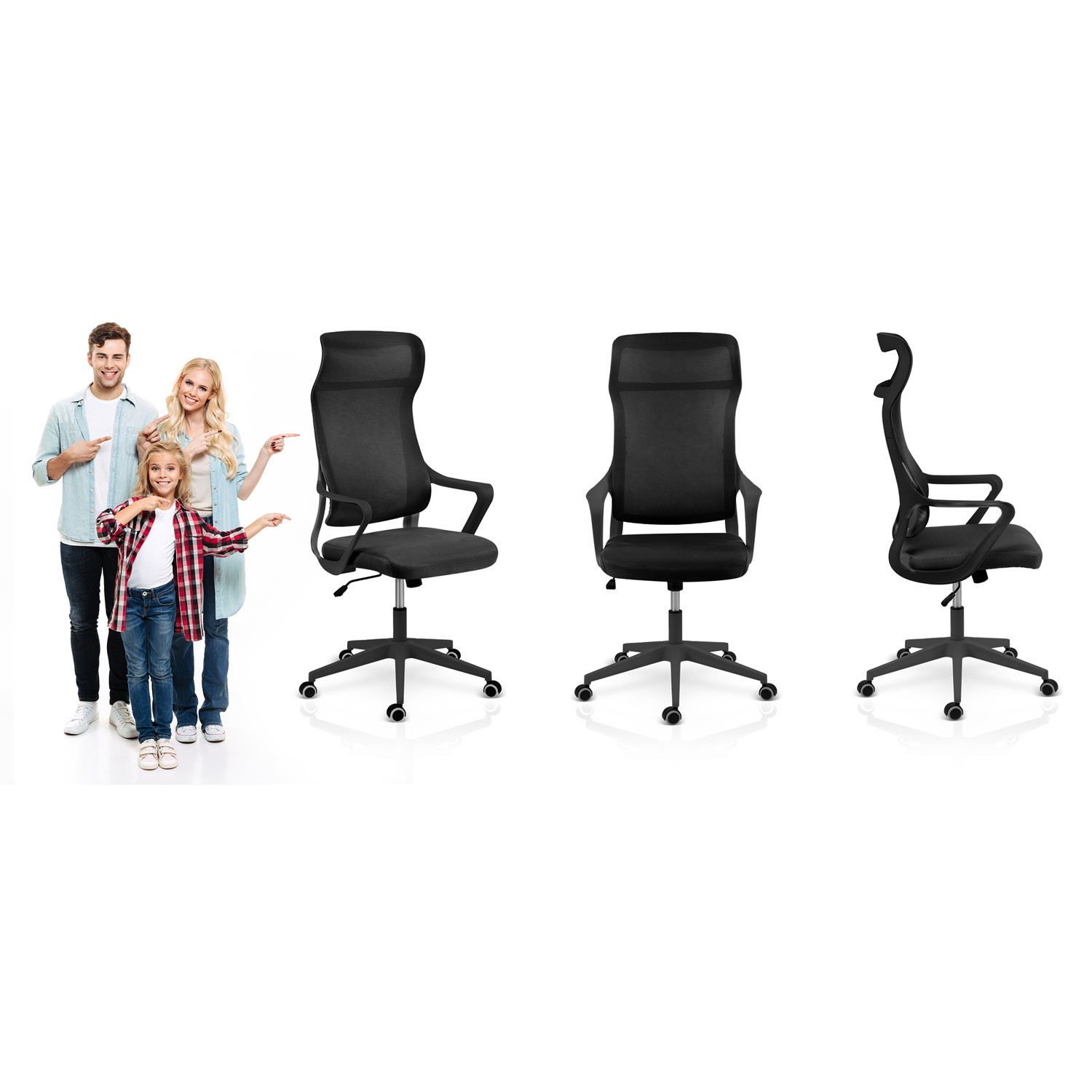 Sofotel Labi mikrovõrgust kontoritool, must - Image 12