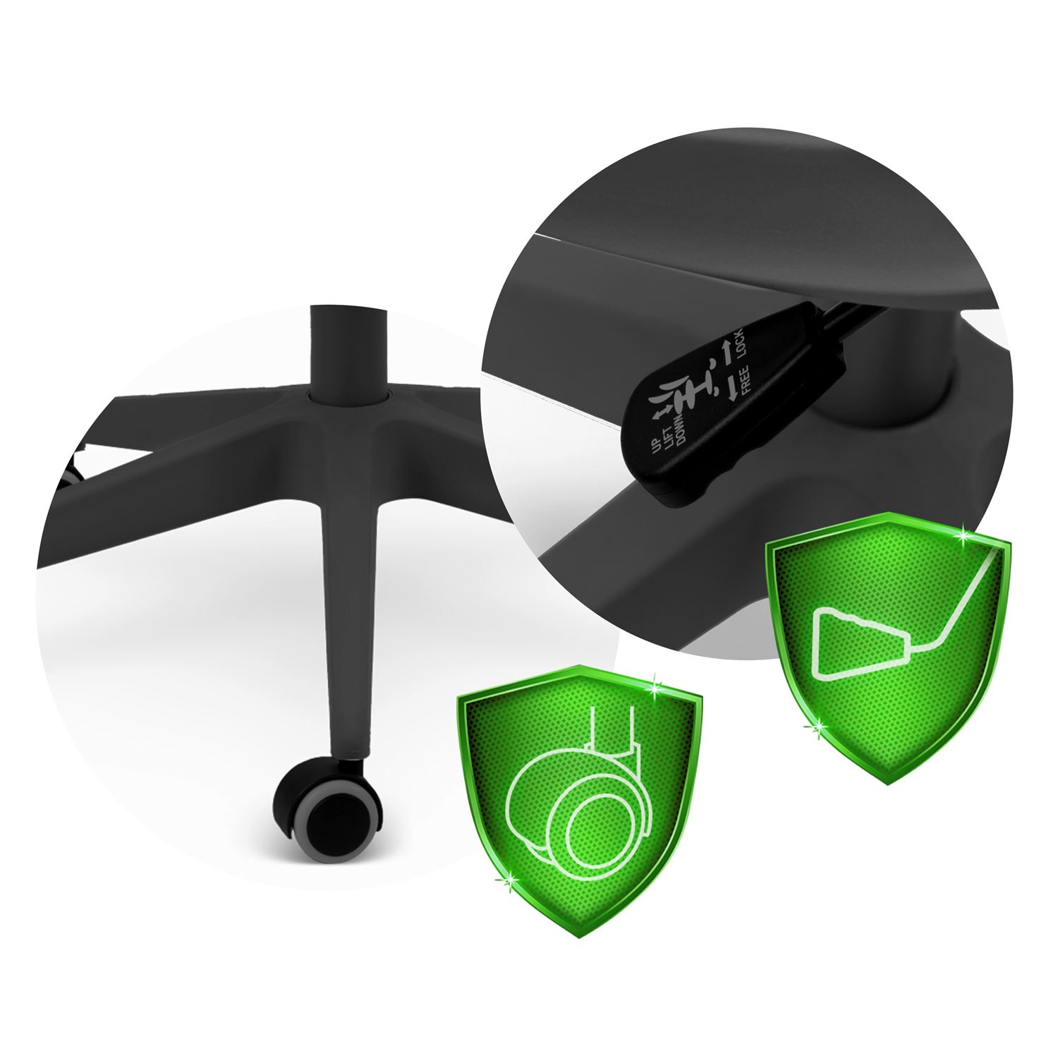 Sofotel Labi mikrovõrgust kontoritool, must - Image 14