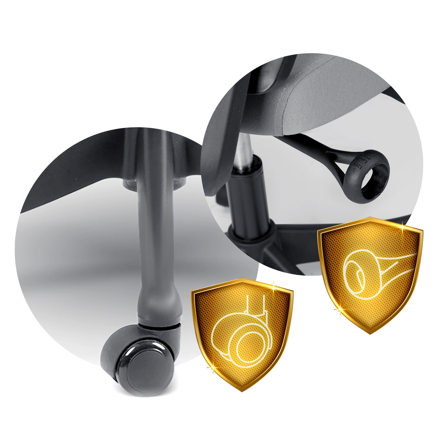 Sofotel Brema mikrovõrgust kontoritool, hall - Image 13