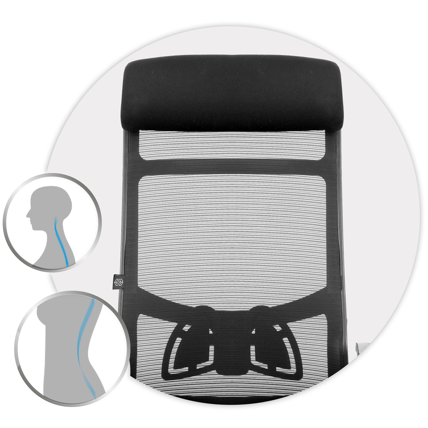 Sofotel Brema mikrovõrgust kontoritool, must - Image 13