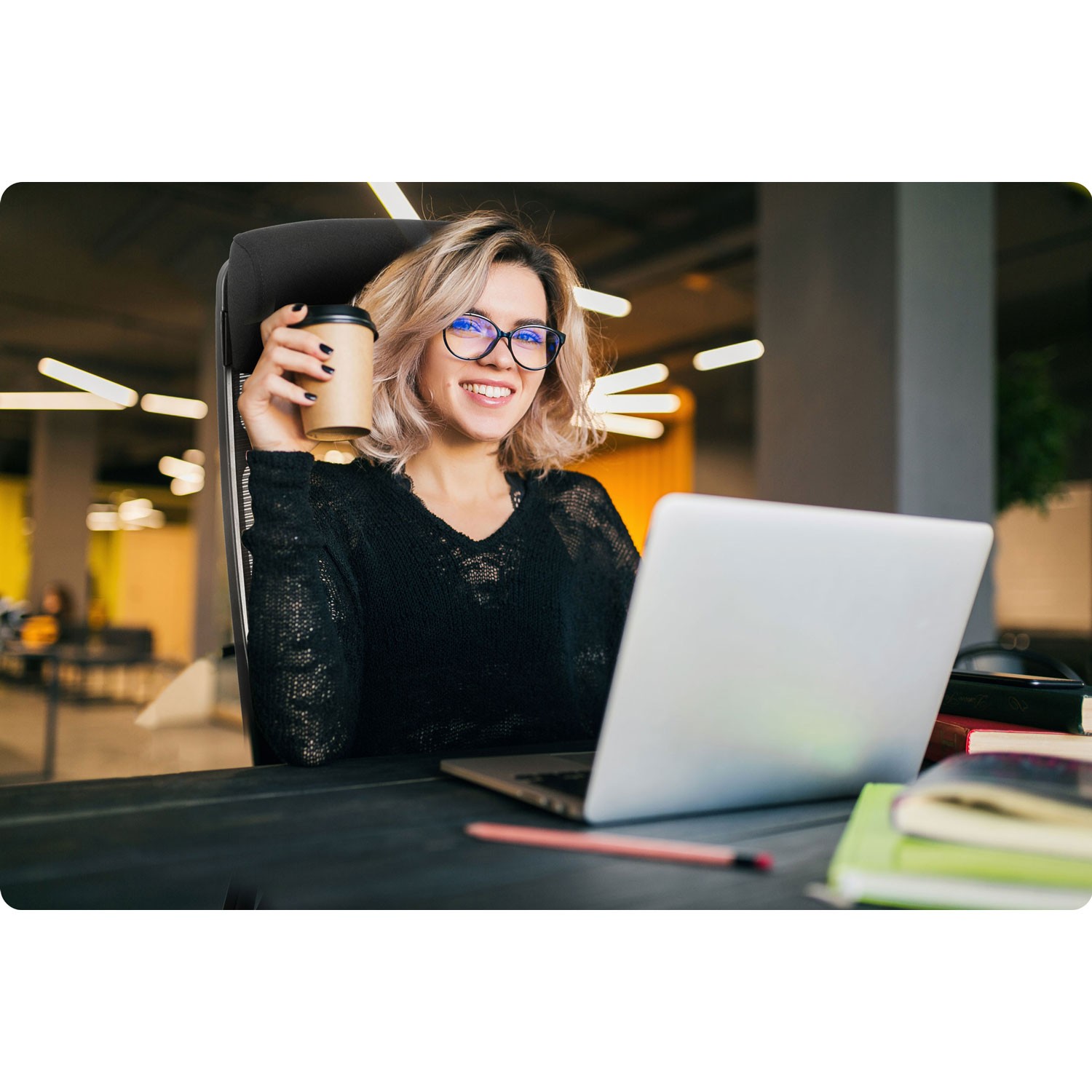 Sofotel Brema mikrovõrgust kontoritool, must - Image 15