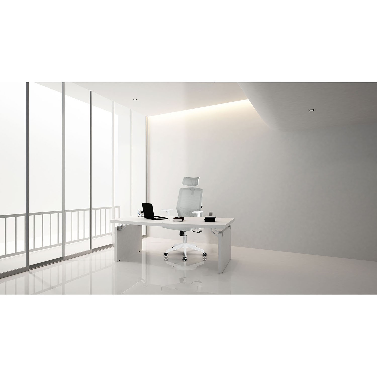 Sofotel Rotar mikrovõrgust kontoritool, hall - Image 10