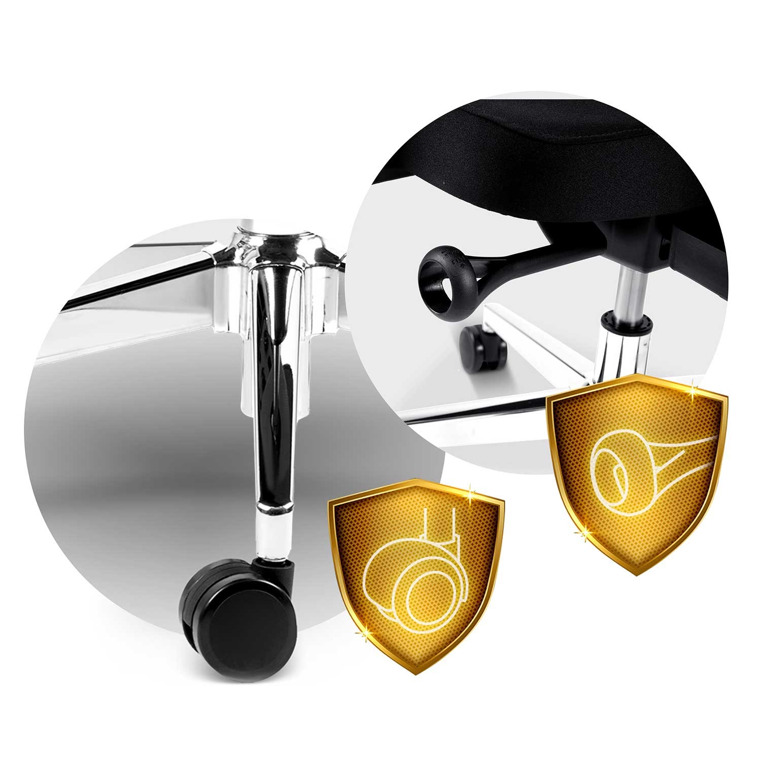 Sofotel Nicea mikrovõrgust kontoritool, must - Image 13