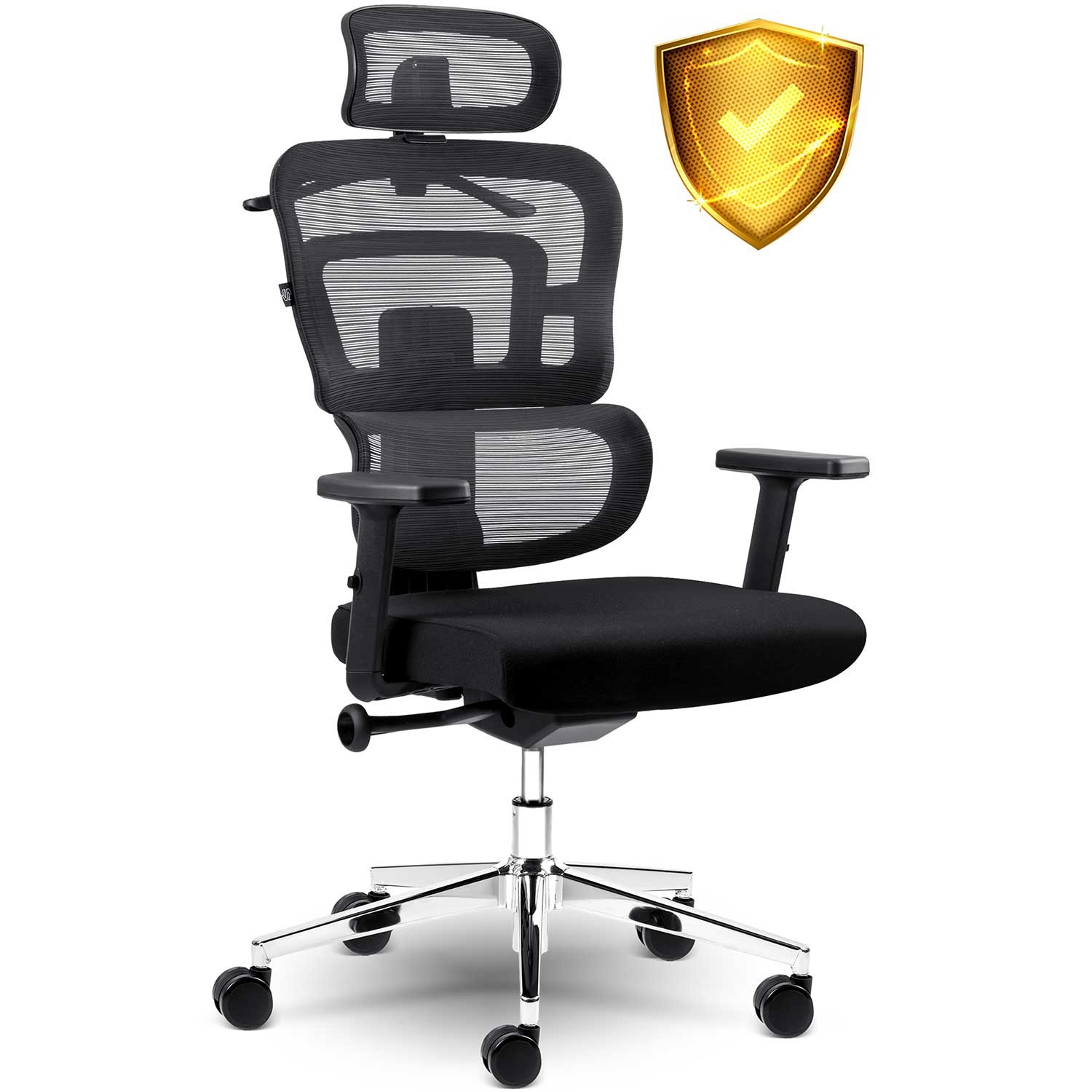 Sofotel Nicea mikrovõrgust kontoritool, must - Image 14