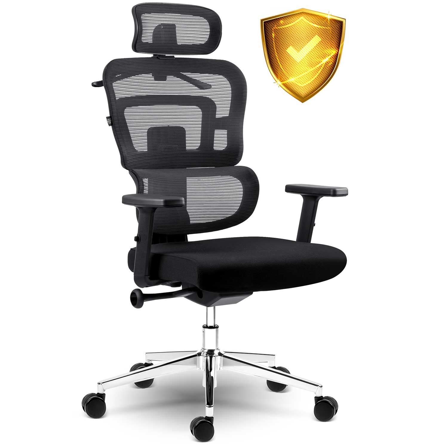 Sofotel Nicea mikrovõrgust kontoritool, must - Image 15