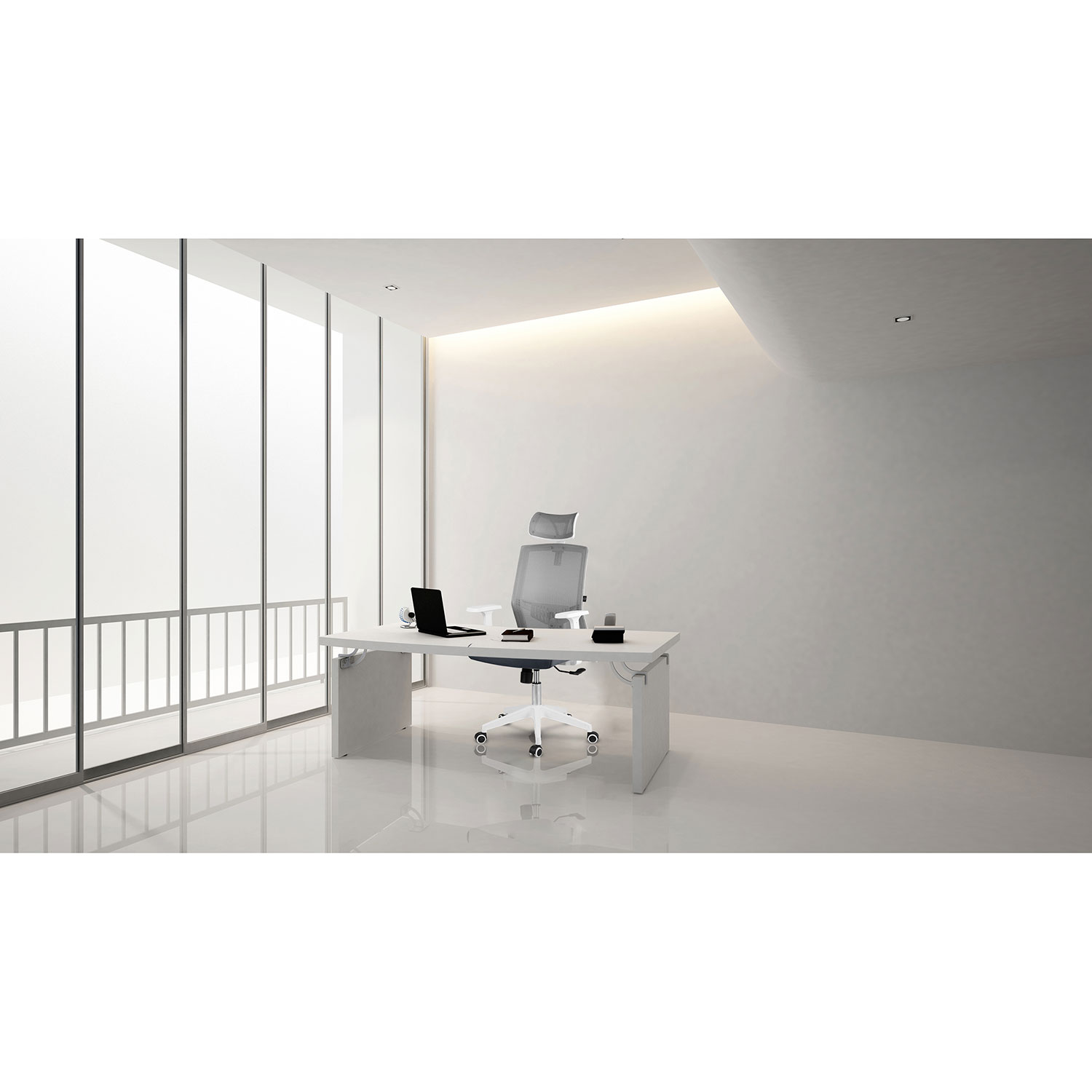 Sofotel Rotar Micro-Mesh kontoritool, tumehall - Image 11