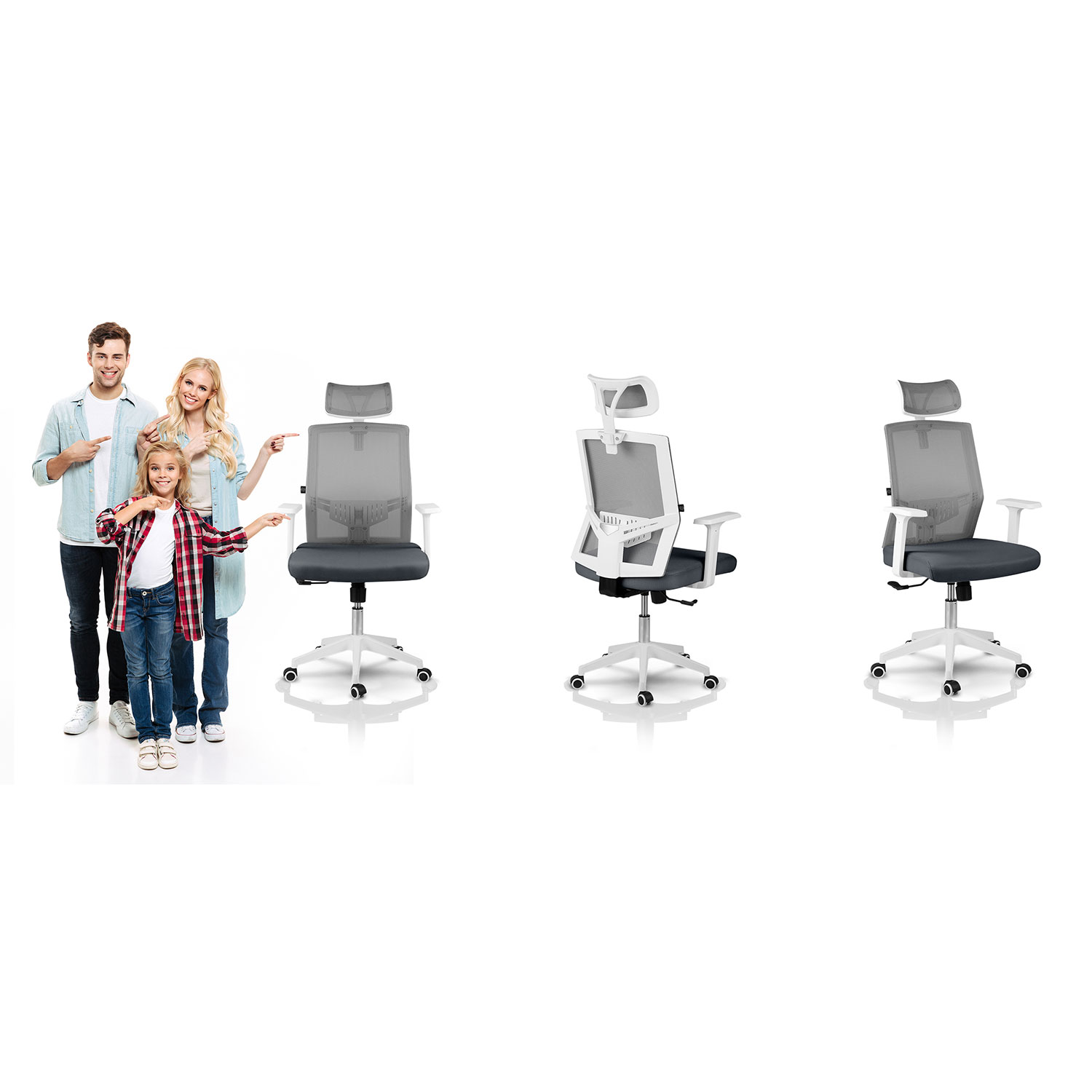 Sofotel Rotar Micro-Mesh kontoritool, tumehall - Image 14