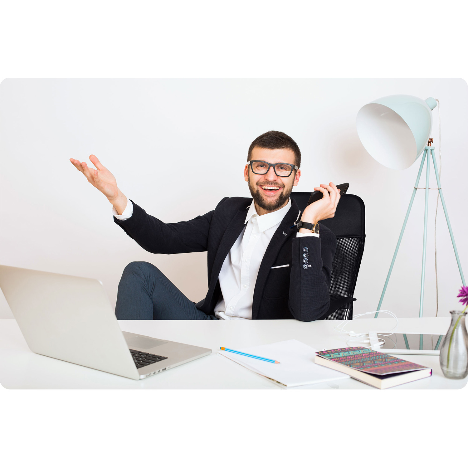 Sofotel Tamar mikrovõrgust kontoritool, must - Image 11