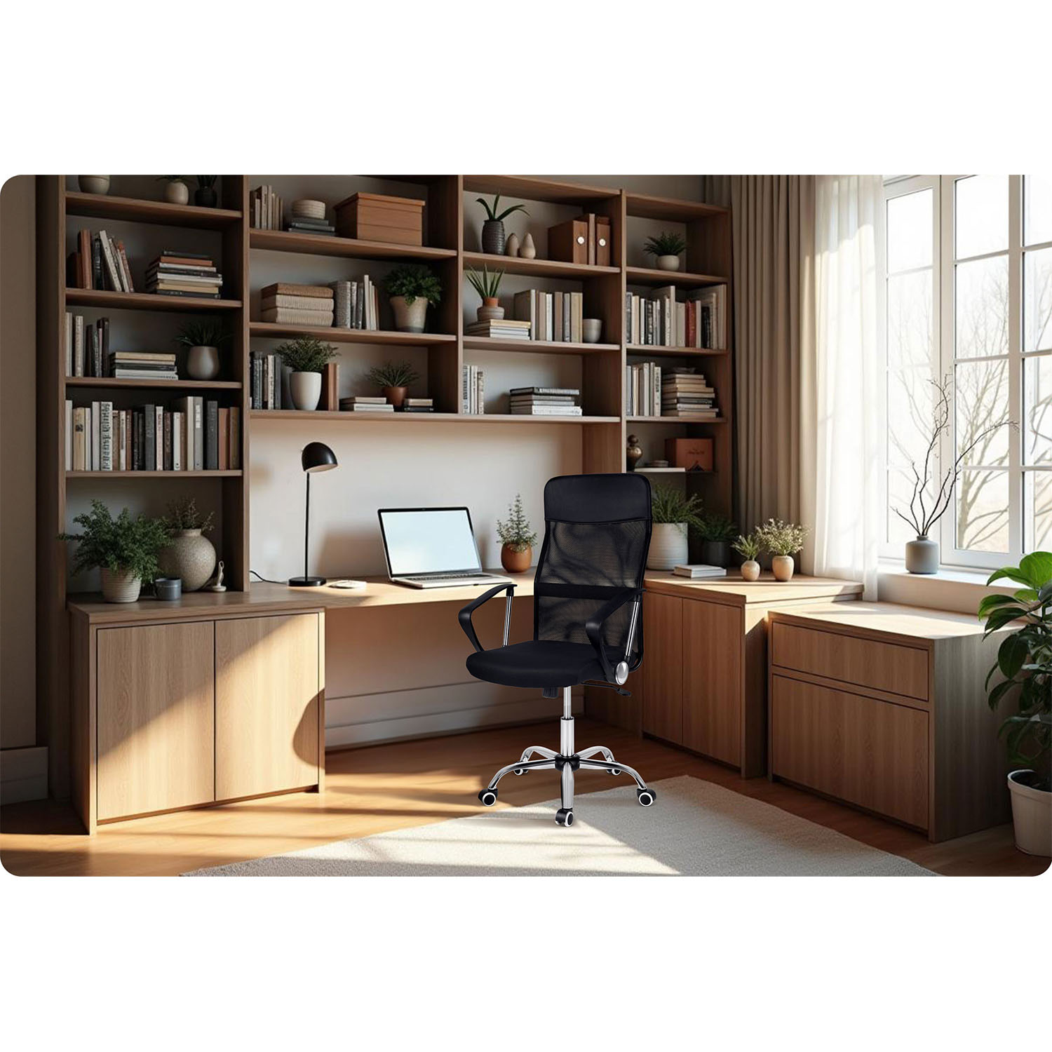 Sofotel Tamar mikrovõrgust kontoritool, must - Image 13