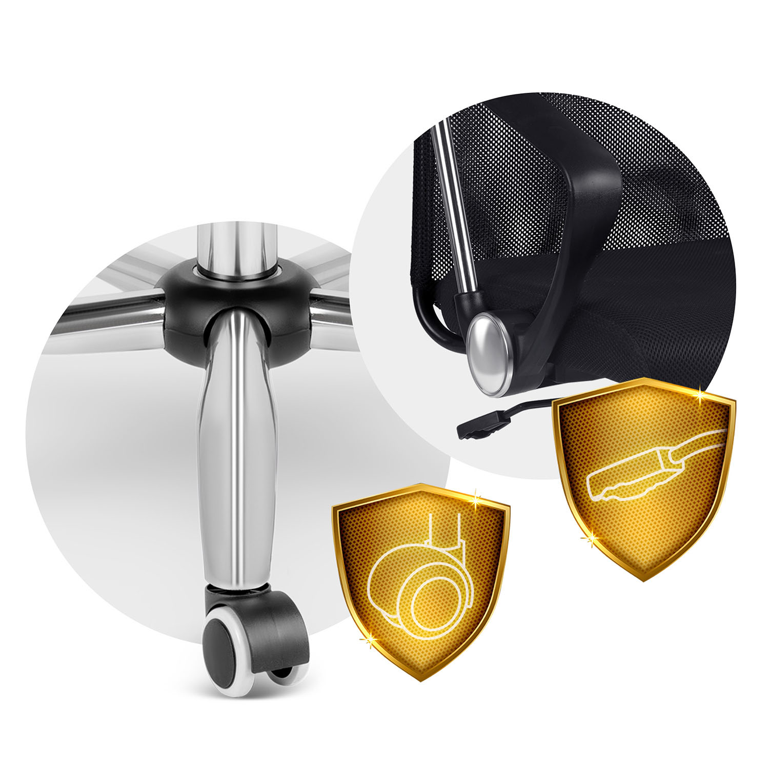 Sofotel Tamar mikrovõrgust kontoritool, must - Image 16