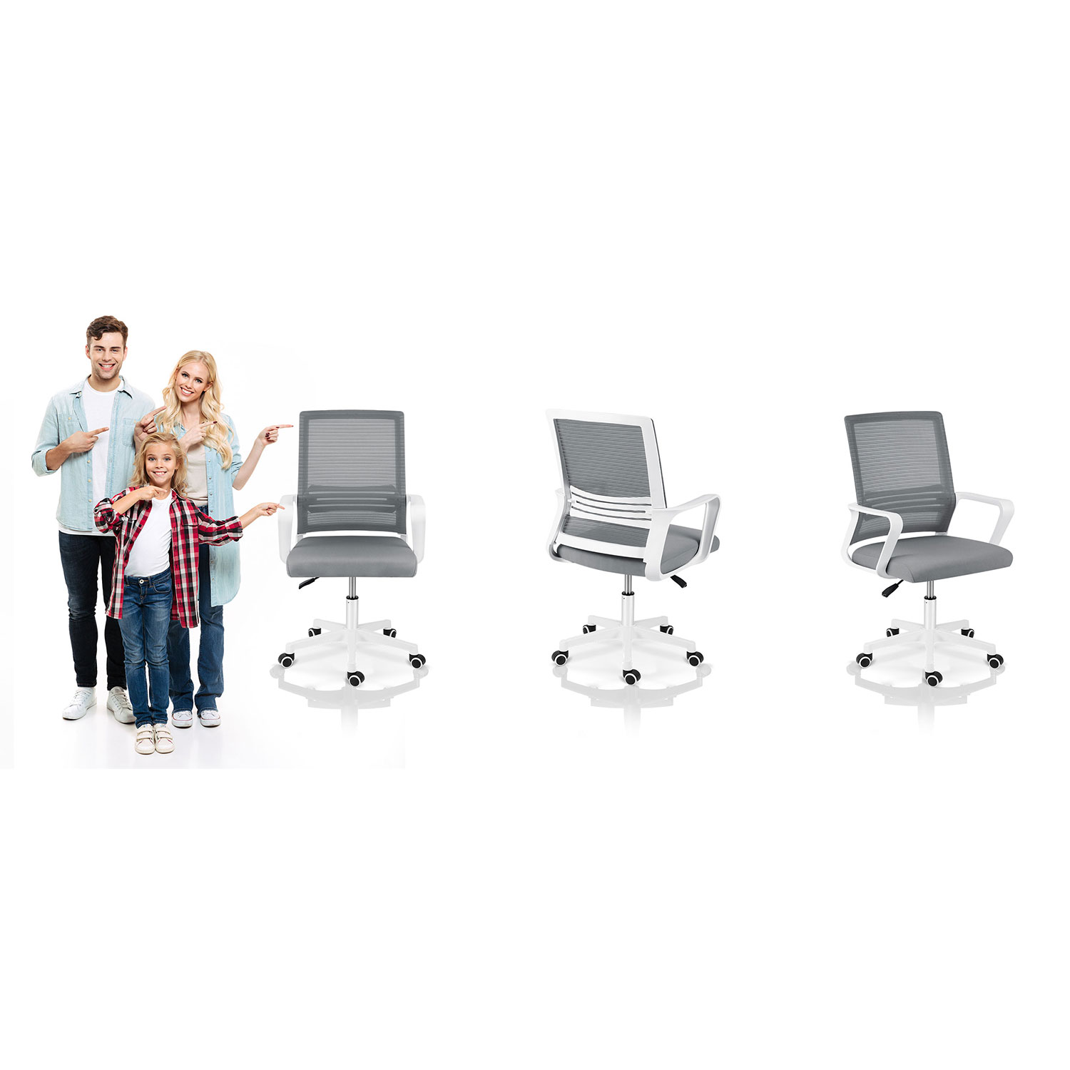 Sofotel Corta mikrovõrgust kontoritool, tumehall - Image 11