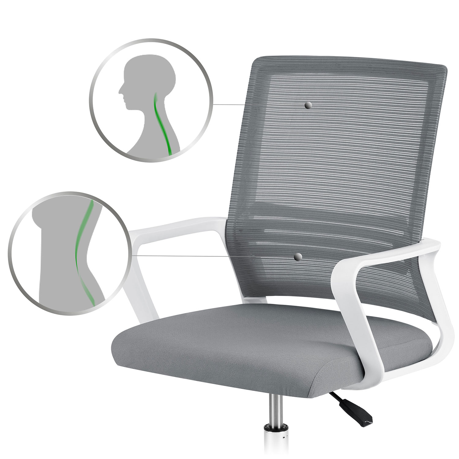 Sofotel Corta mikrovõrgust kontoritool, tumehall - Image 13